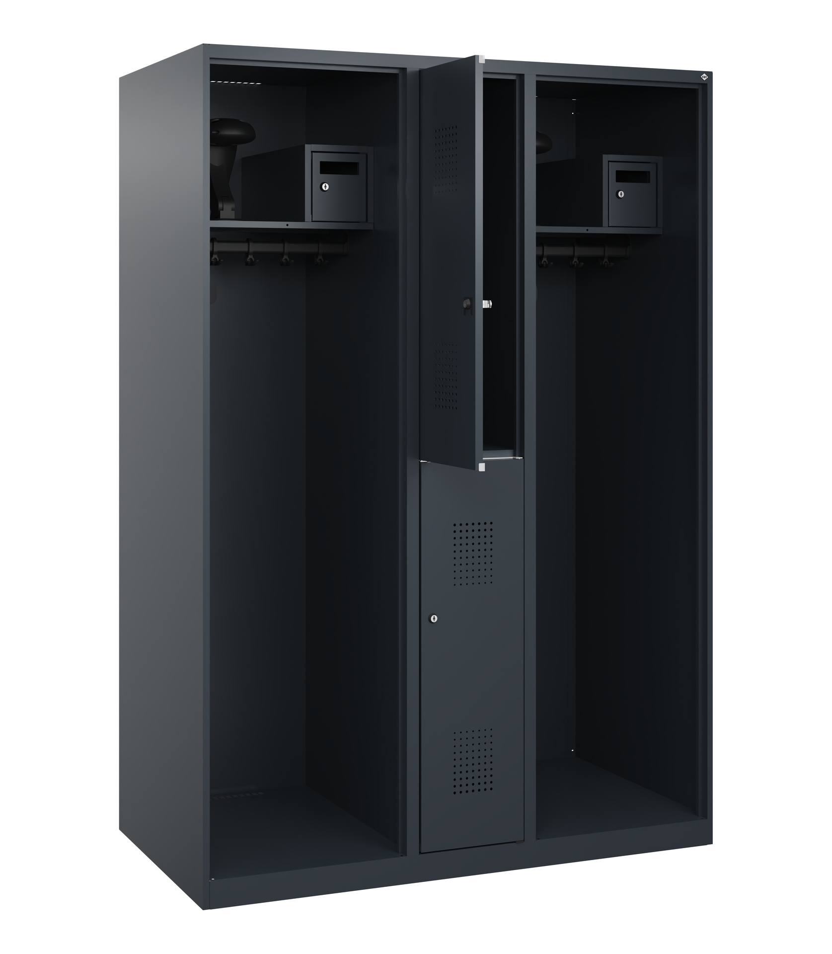 C+P Feuerwehrspind Maxi, 2 Fächer, 1850x1300x600mm