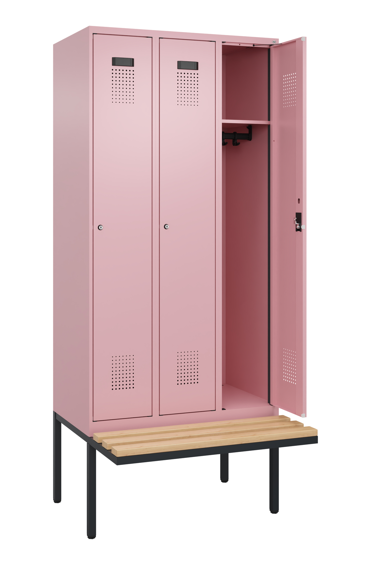 C+P Spind Evolo PLUS, Bank, 3 Abteile, 2120x900x81