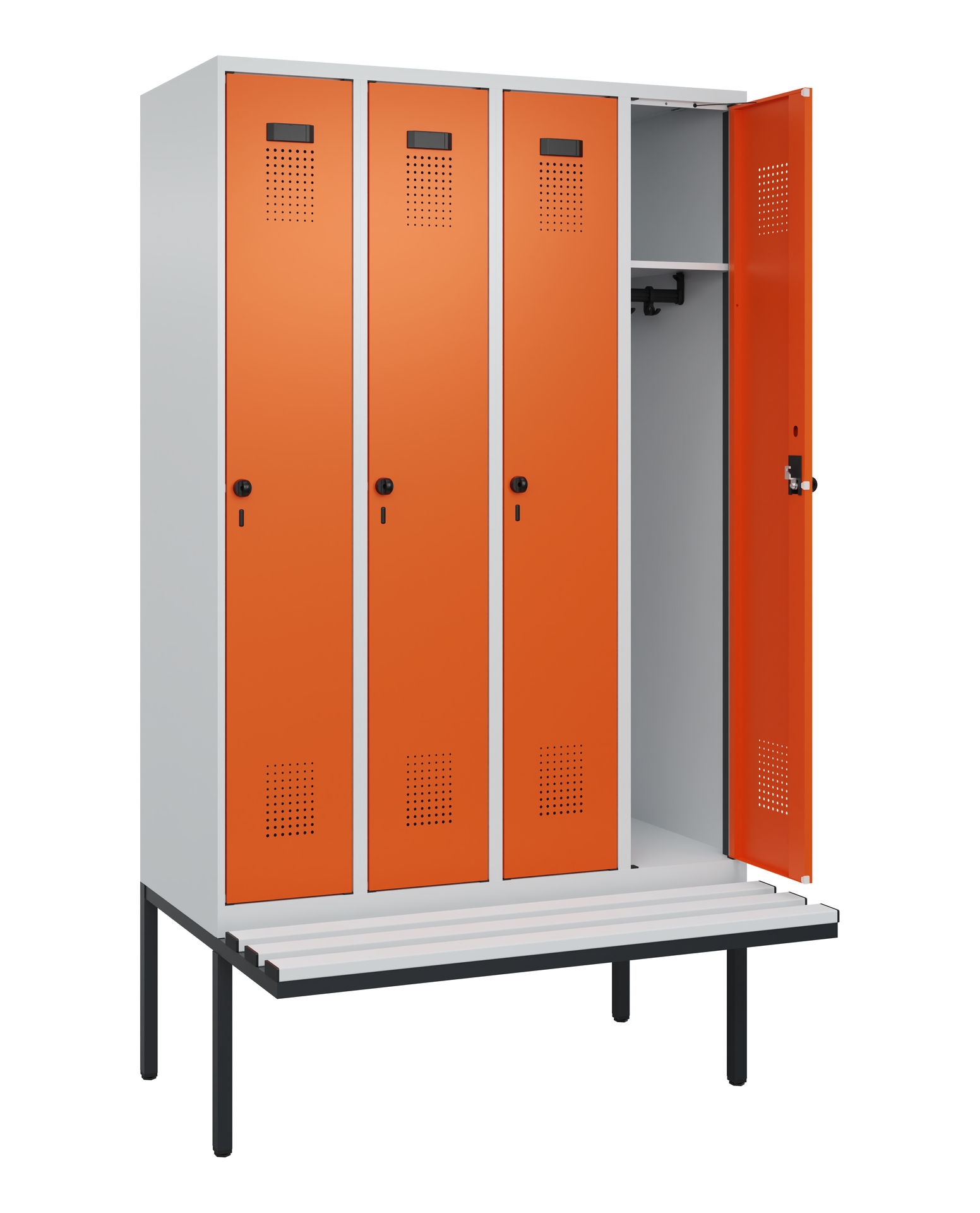 C+P Spind Evolo PLUS, Bank, 4 Abteile, 2120x1200x8