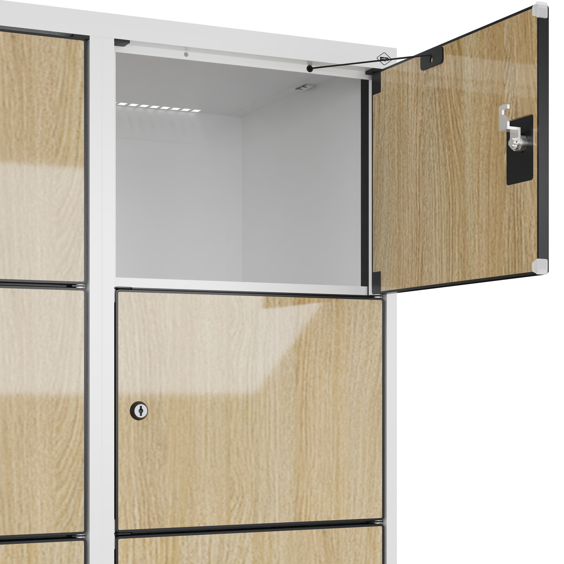 C+P Schlie�fachschrank Evolo PLUS, Sockel, 12 F�cher, 1950x800x500mm