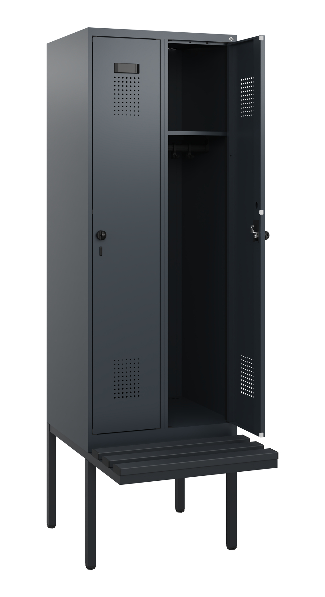 C+P Spind Evolo PLUS, Bank, 2 Abteile, 1950x600x81