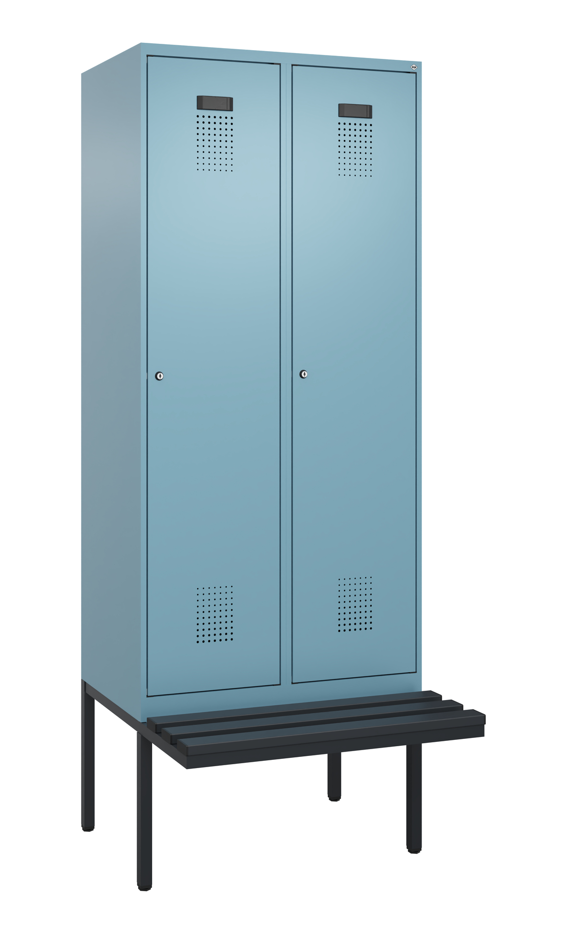 C+P Spind Evolo PLUS, Bank, 2 Abteile, 2120x800x81