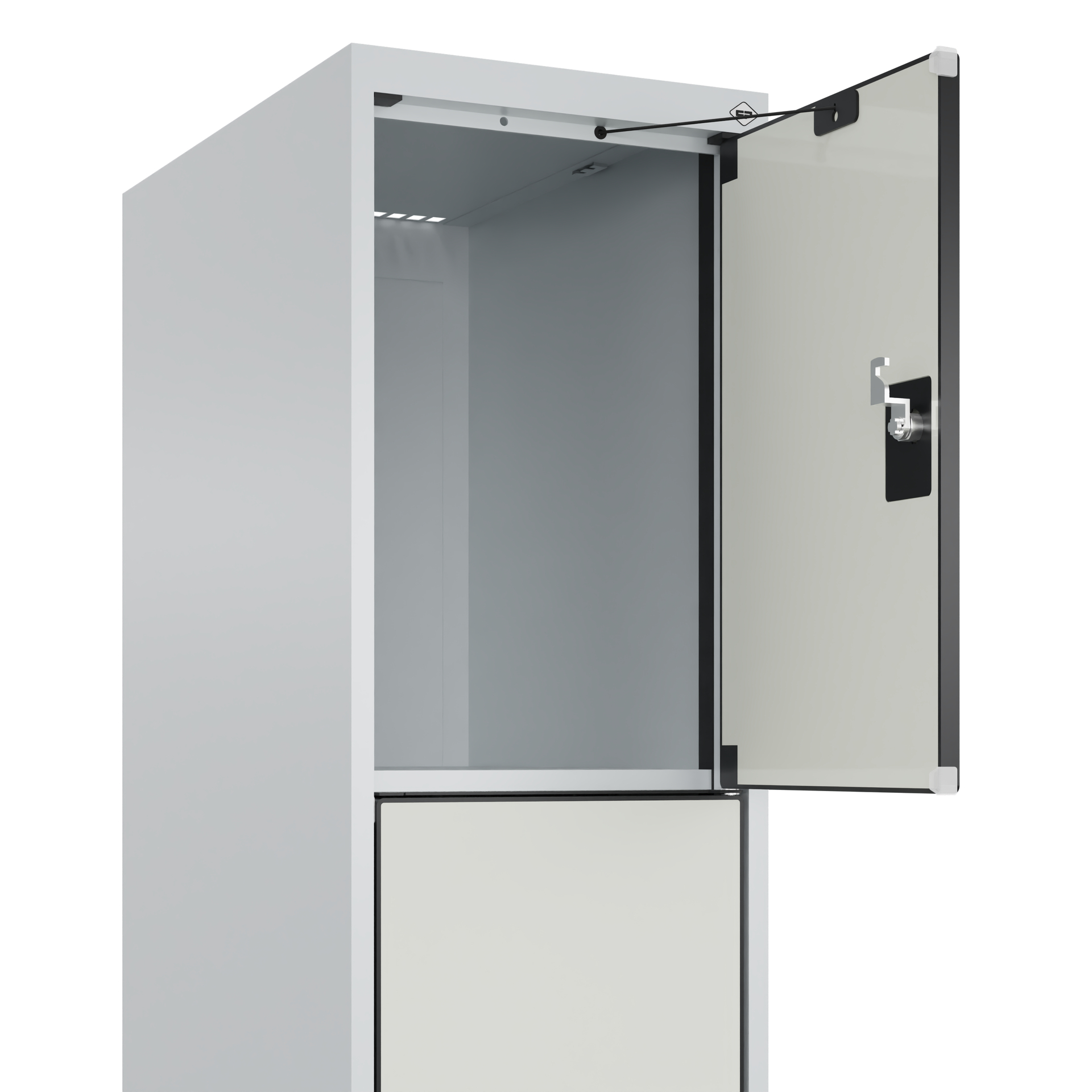 C+P Schlie�fachschrank Evolo PLUS, Sockel, 4 F�cher, 1950x300x500mm