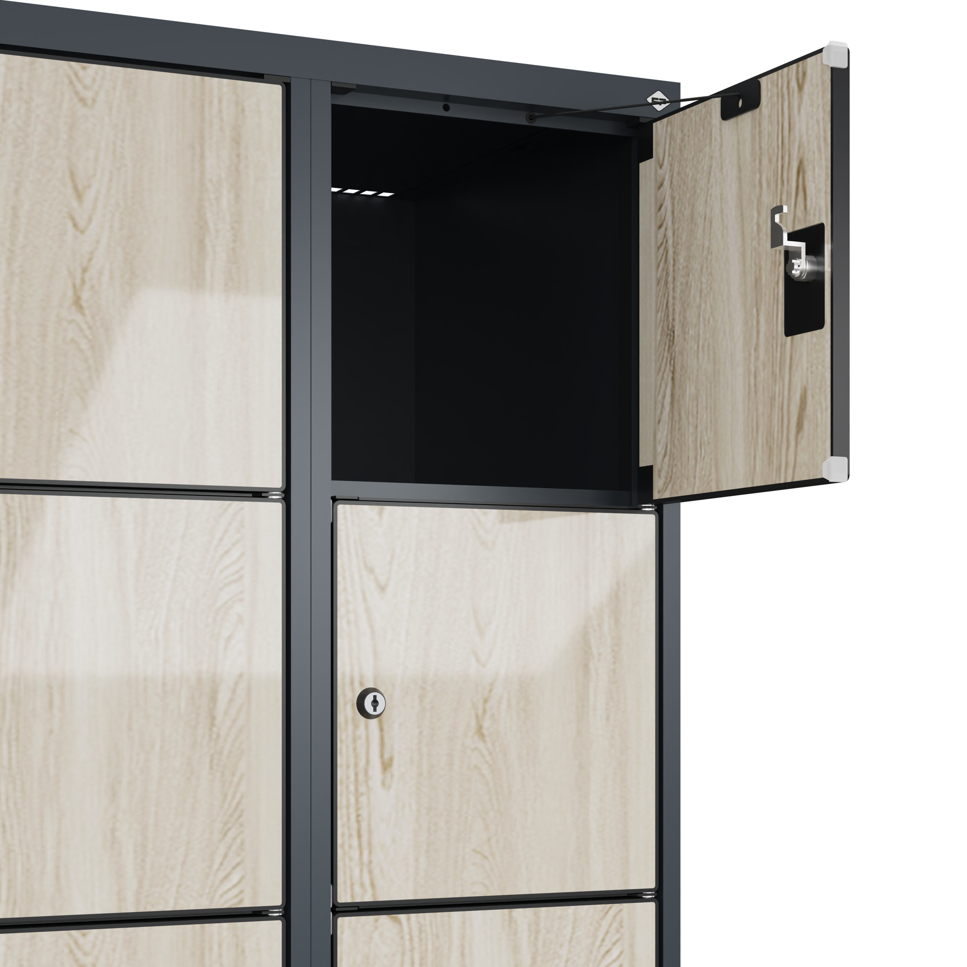 C+P Schlie�fachschrank Evolo PLUS, 12 F�cher, 1850x600x500mm