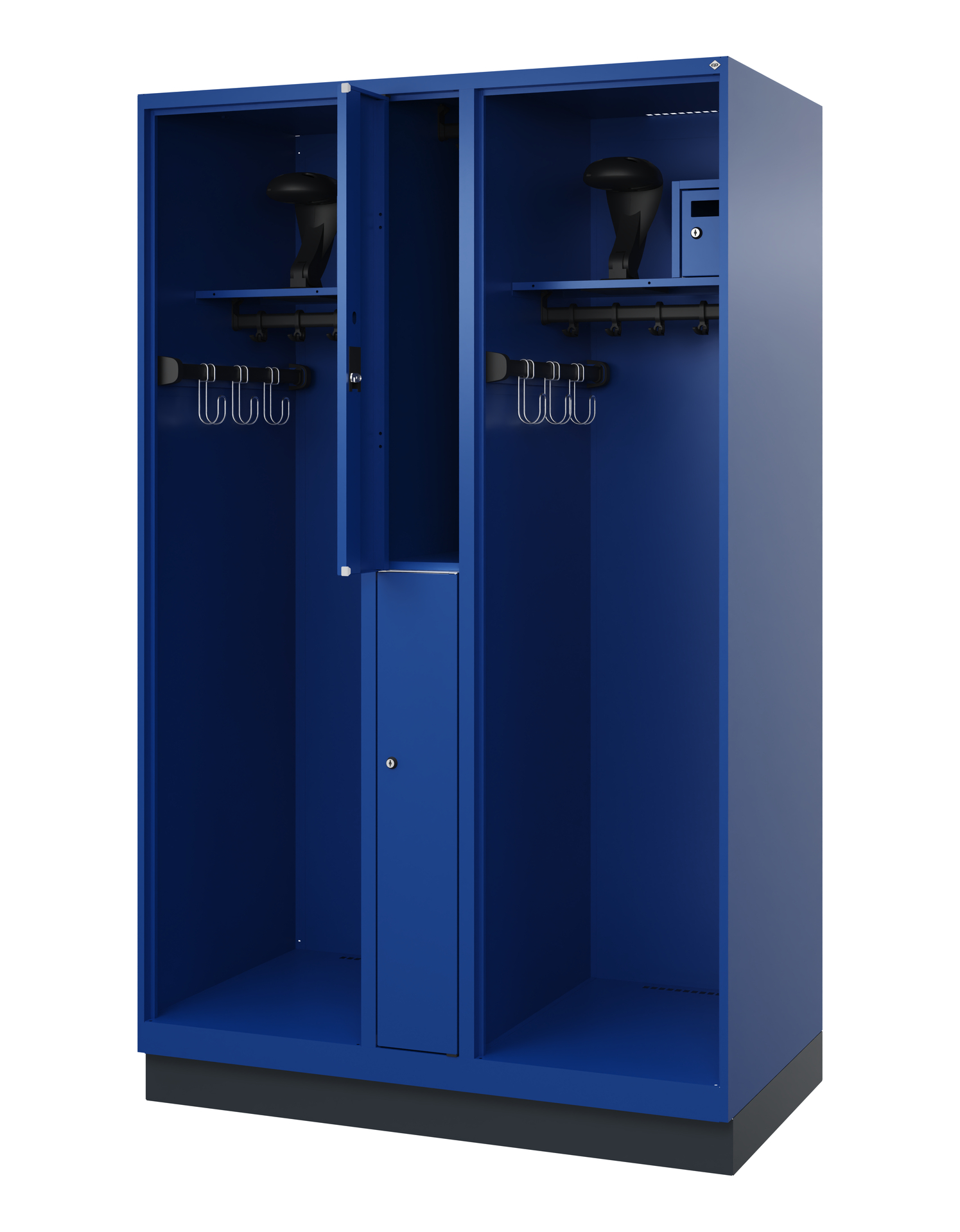 C+P Feuerwehrspind Maxi, 2 Fächer, 1850x1200x600mm