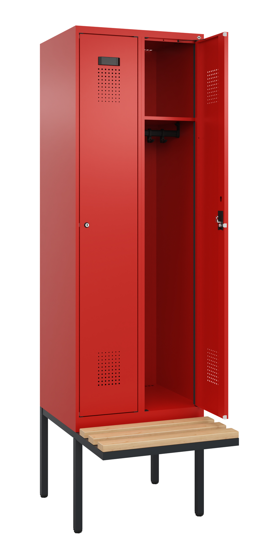 C+P Spind Evolo PLUS, Bank, 2 Abteil, 2120x600x815
