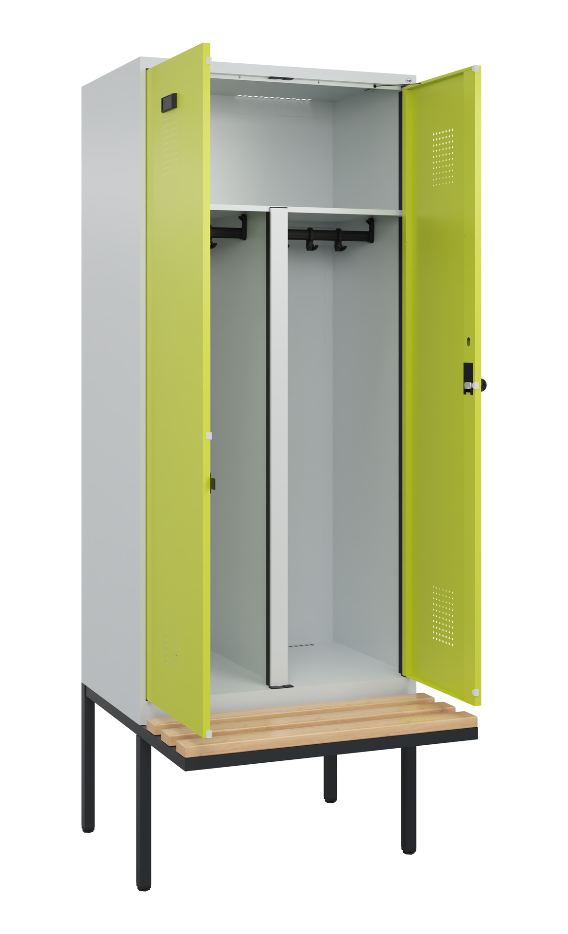 C+P PSA Doppel-Spind Evolo PLUS, Bank, 2 Abteile, 