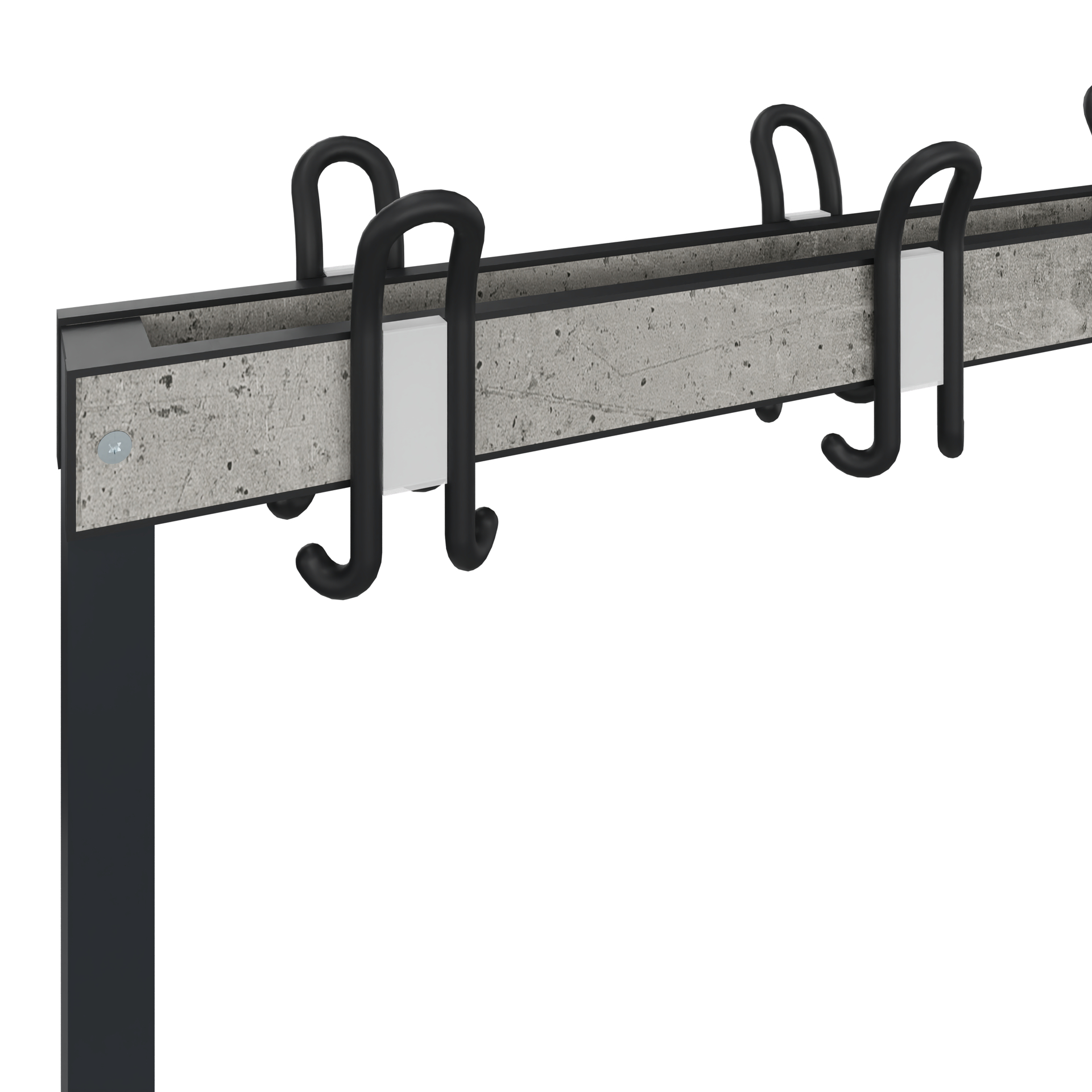 C+P Garderobenbank Solid HPL, 1716x1000x770mm, 7021/VK427