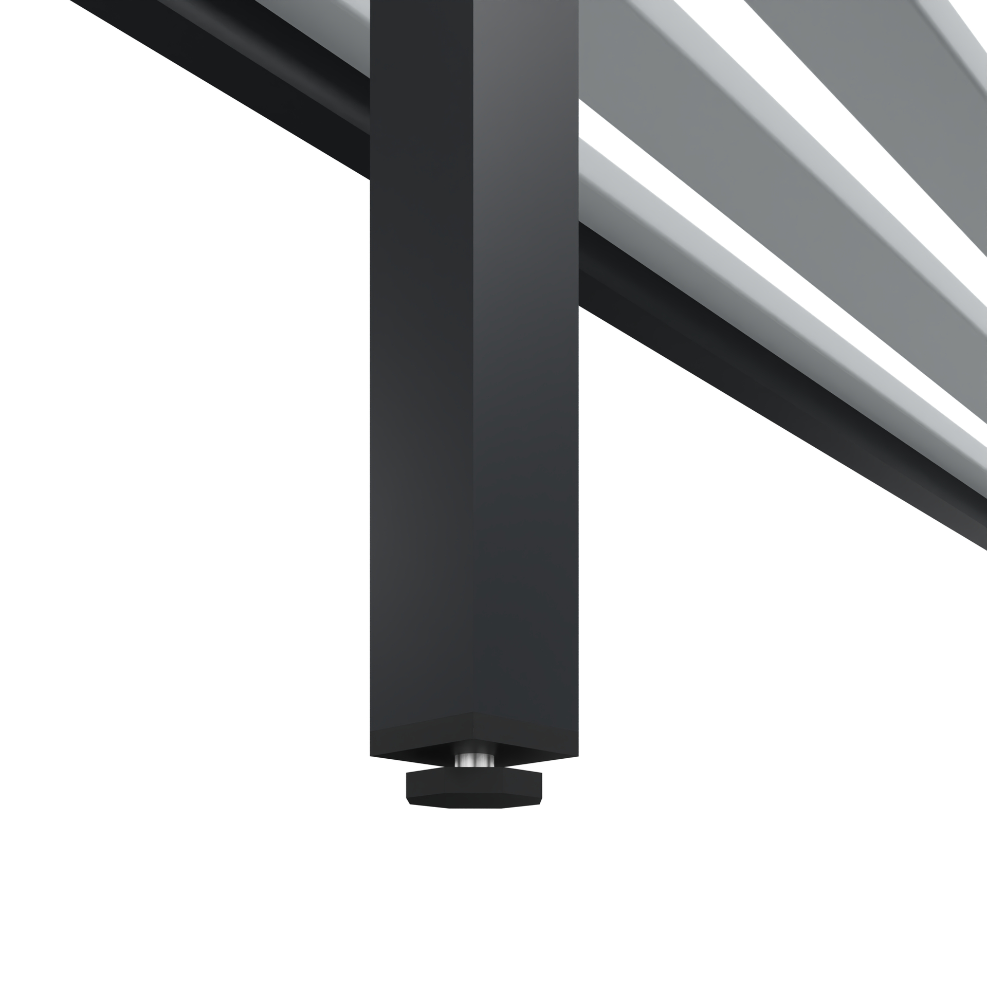 C+P Sitzbank Solid, 774x2000x770mm, 7021/Lichtgrau