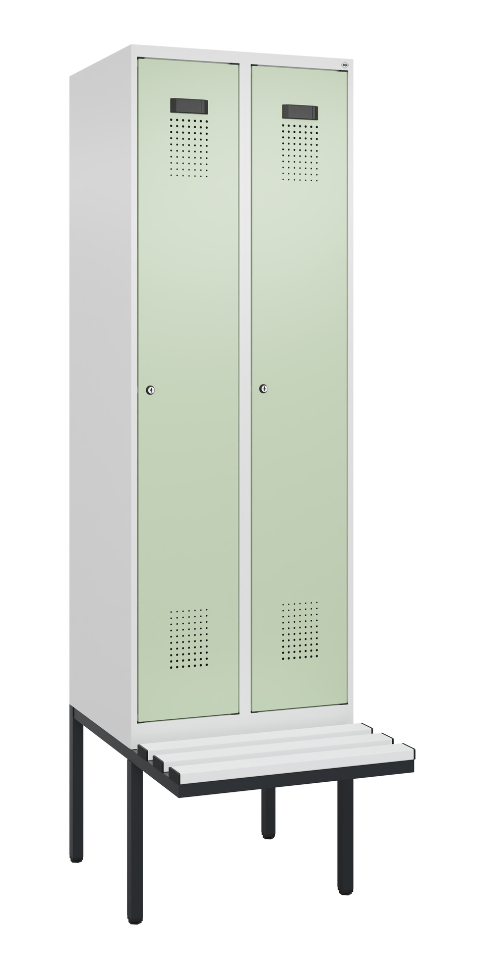 C+P Spind Evolo PLUS, Bank, 2 Abteil, 2120x600x815