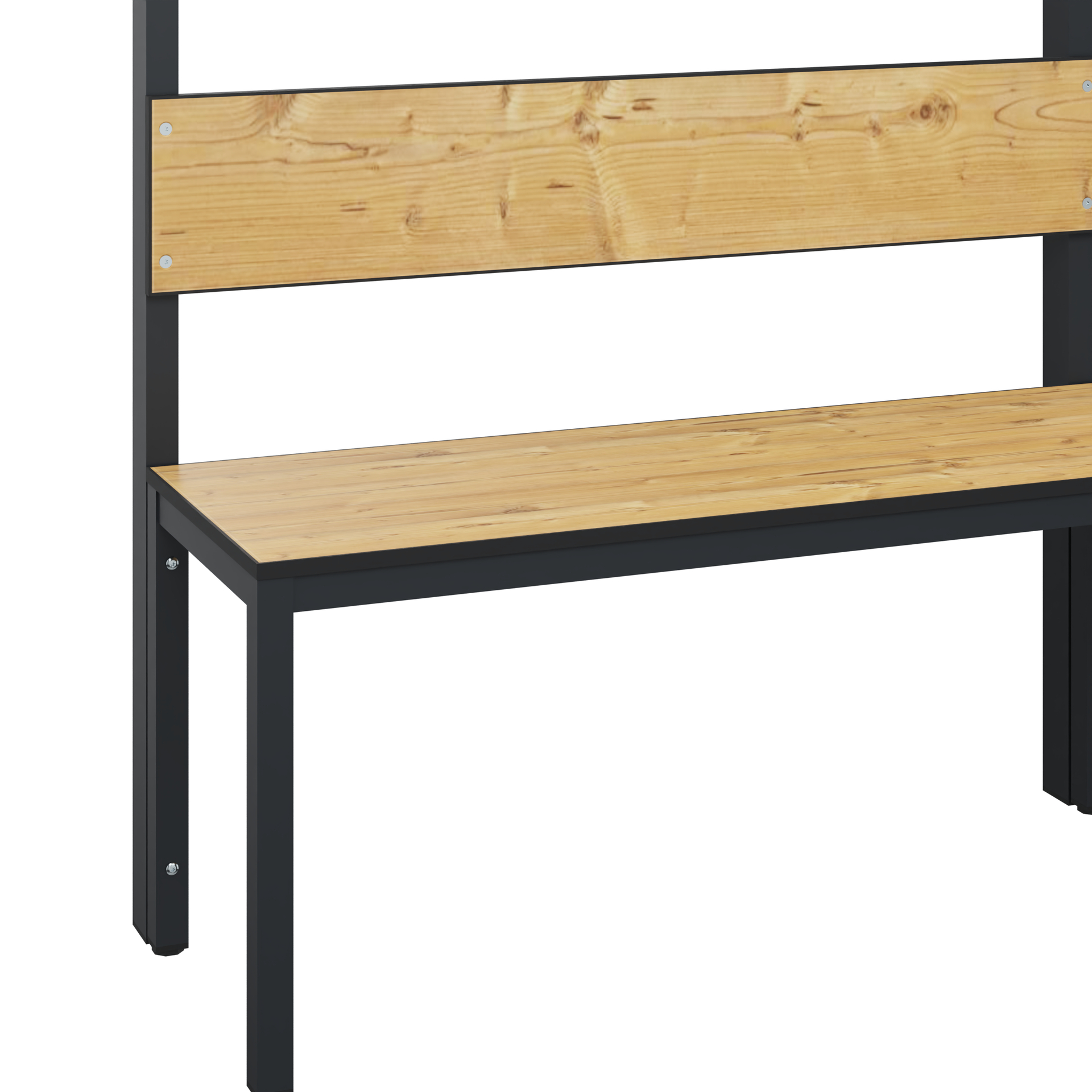 C+P Garderobenbank Solid HPL, 1716x1000x412mm, 7021/VK039