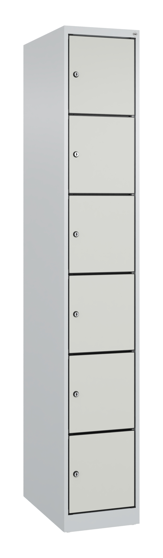 C+P Schlie�fachschrank Evolo PLUS, 6 F�cher, 1850x300x500mm