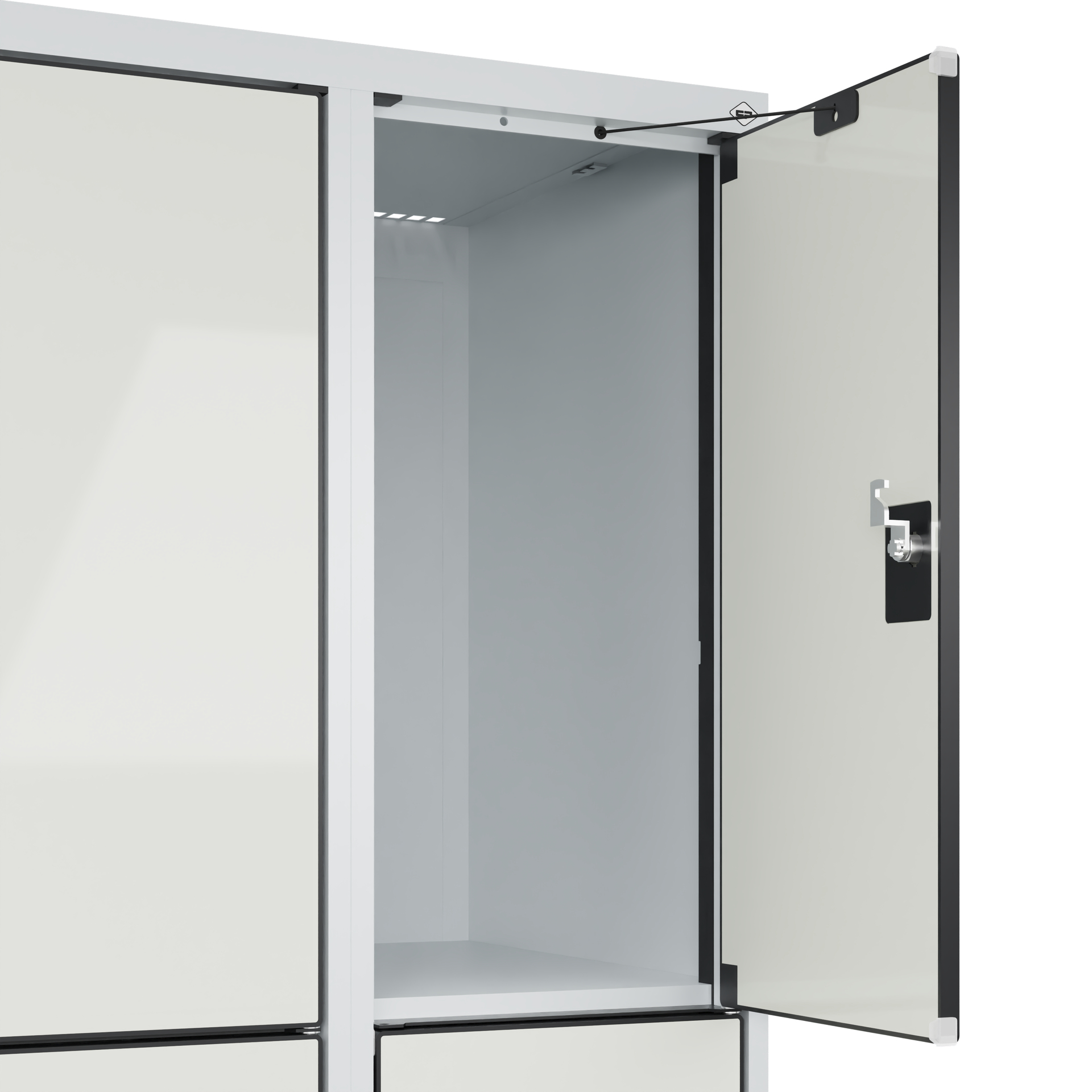 C+P Schlie�fachschrank Evolo PLUS, 9 F�cher, 1850x900x500mm