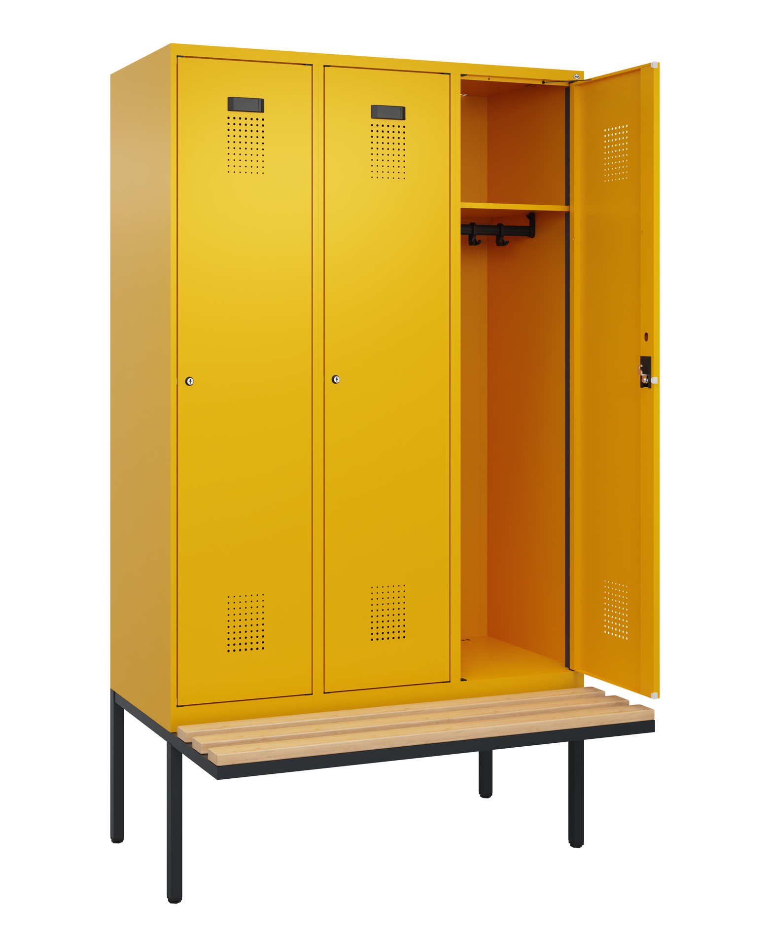 C+P Spind Evolo PLUS, Bank, 3 Abteile, 2120x1200x8