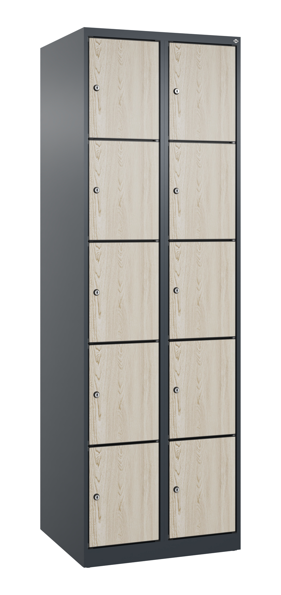 C+P Schlie�fachschrank Evolo PLUS, 10 F�cher, 1850x600x500mm