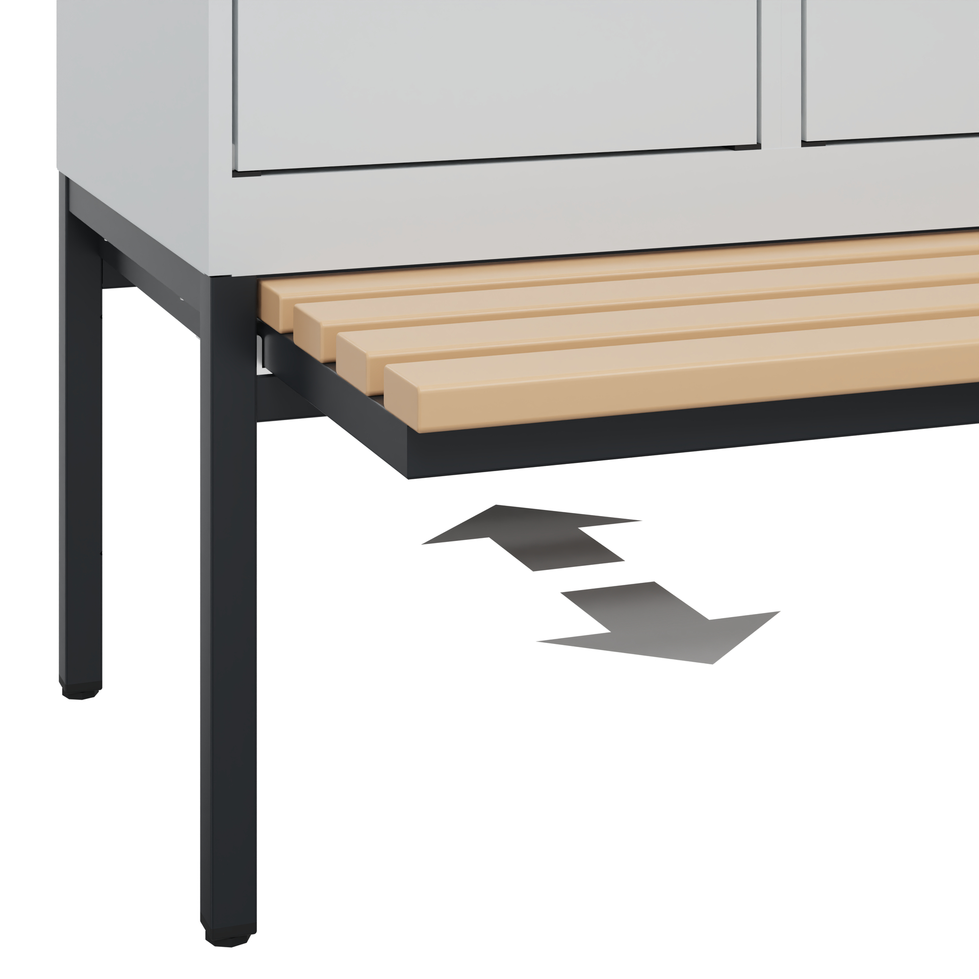 C+P Spind Evolo PLUS, Bank, 3 Abteile, 2120x1200x815mm