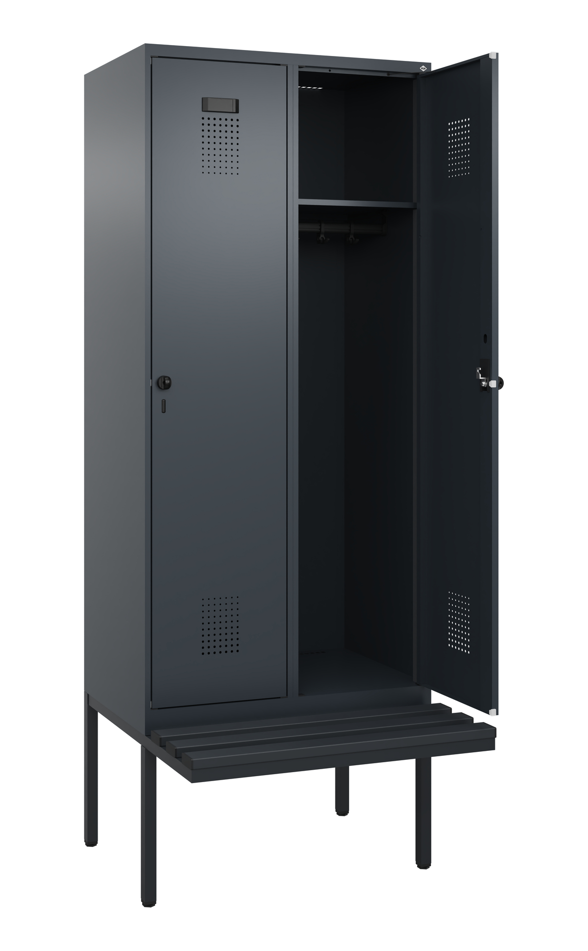 C+P Spind Evolo PLUS, Bank, 2 Abteile, 2120x800x81