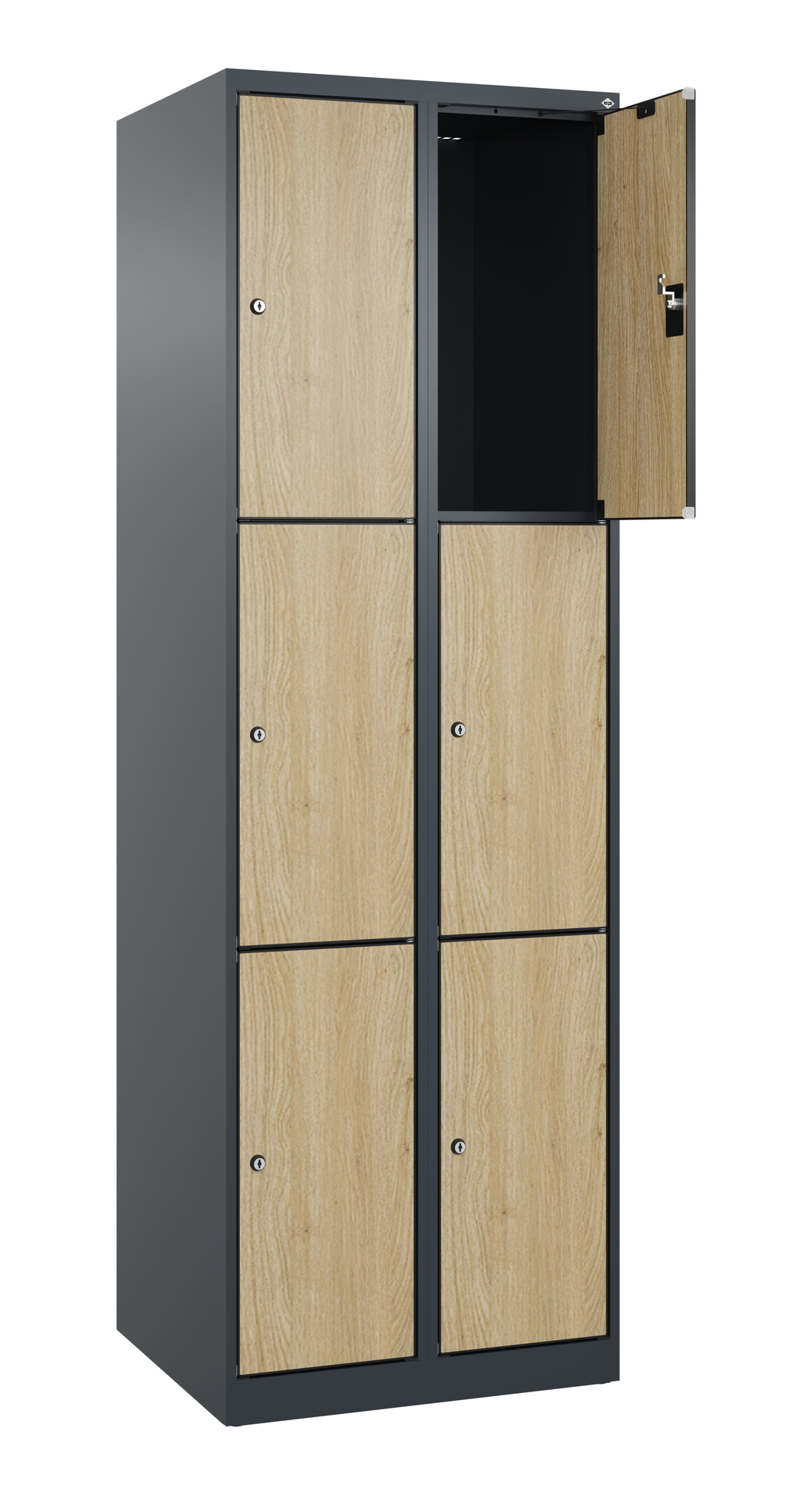 C+P Schlie�fachschrank Evolo PLUS, 6 F�cher, 1850x600x500mm
