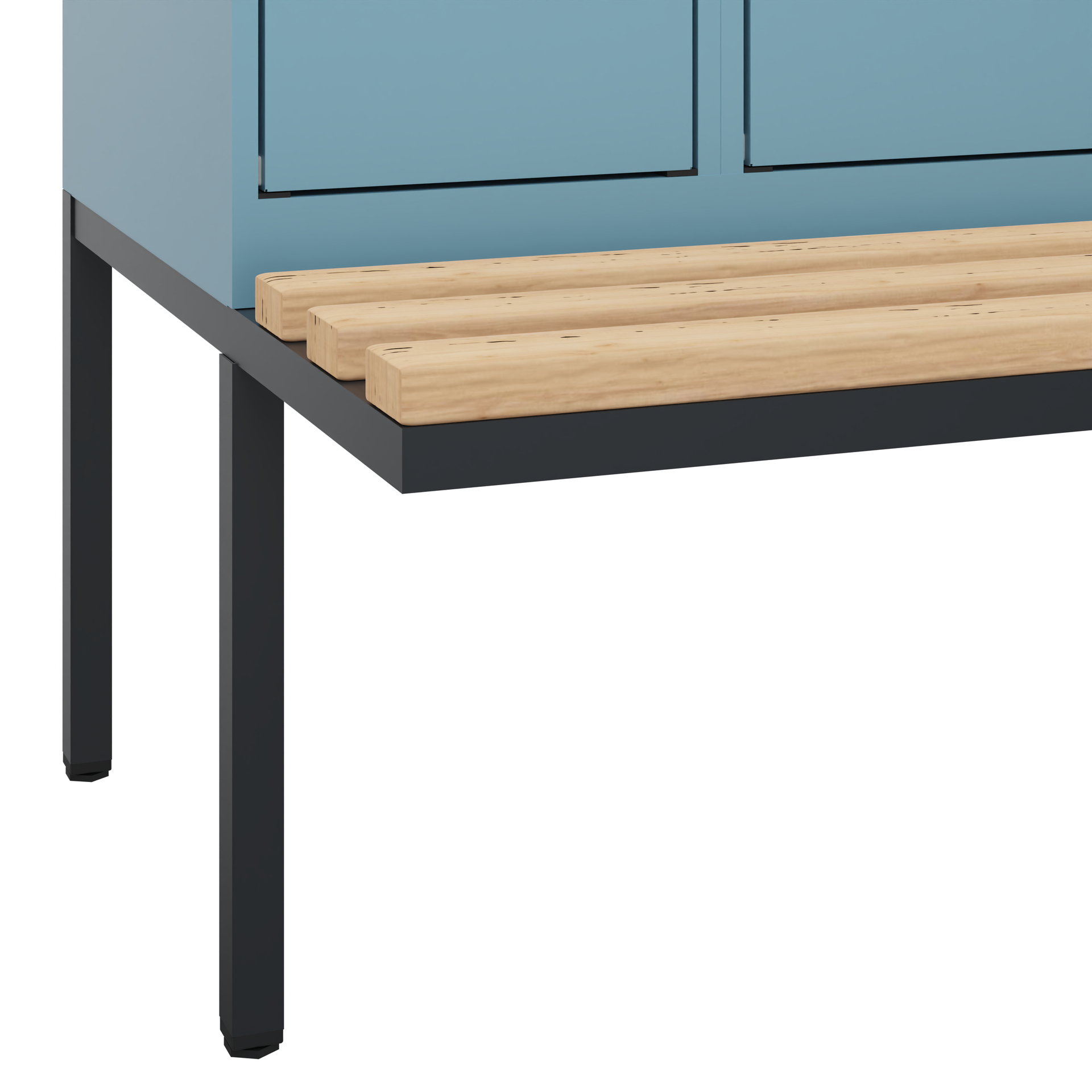 C+P Doppelstock-Spind Evolo PLUS, Bank, 4 Fächer, 