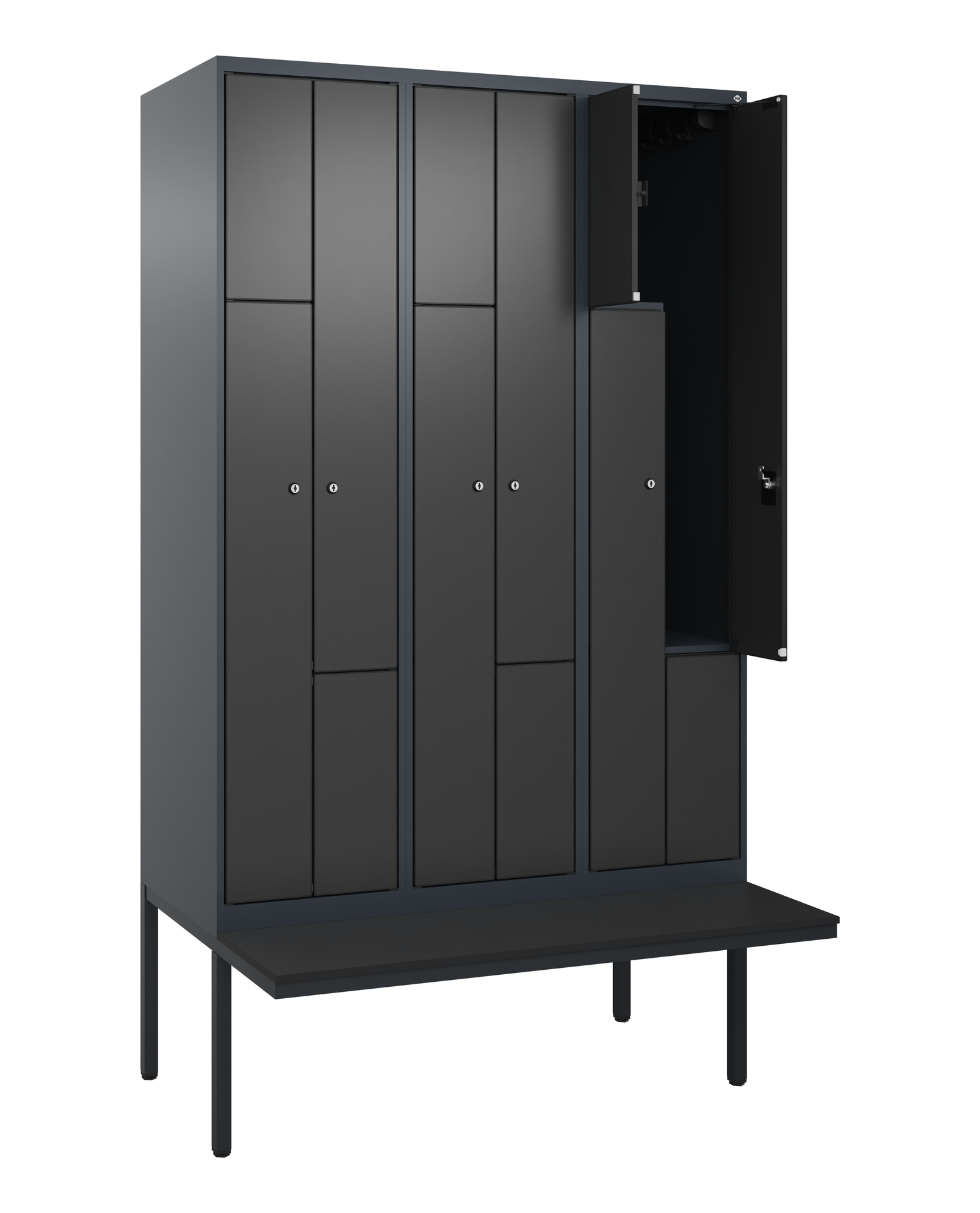 C+P Z-Spind Evolo PLUS, Bank, 6 F�cher, 2120x1200x815mm