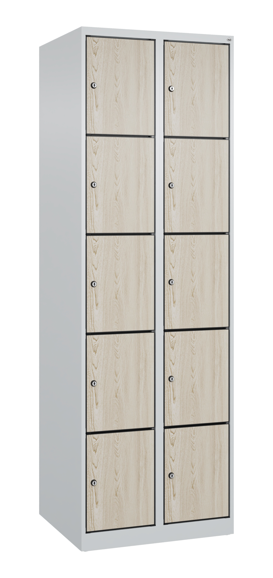 C+P Schlie�fachschrank Evolo PLUS, 10 F�cher, 1850x600x500mm