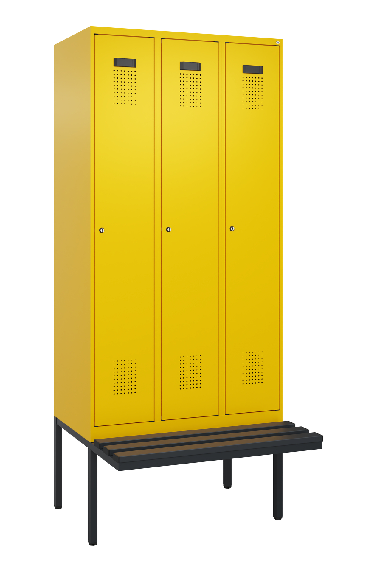 C+P Spind Evolo PLUS, Bank, 3 Abteile, 2120x900x81