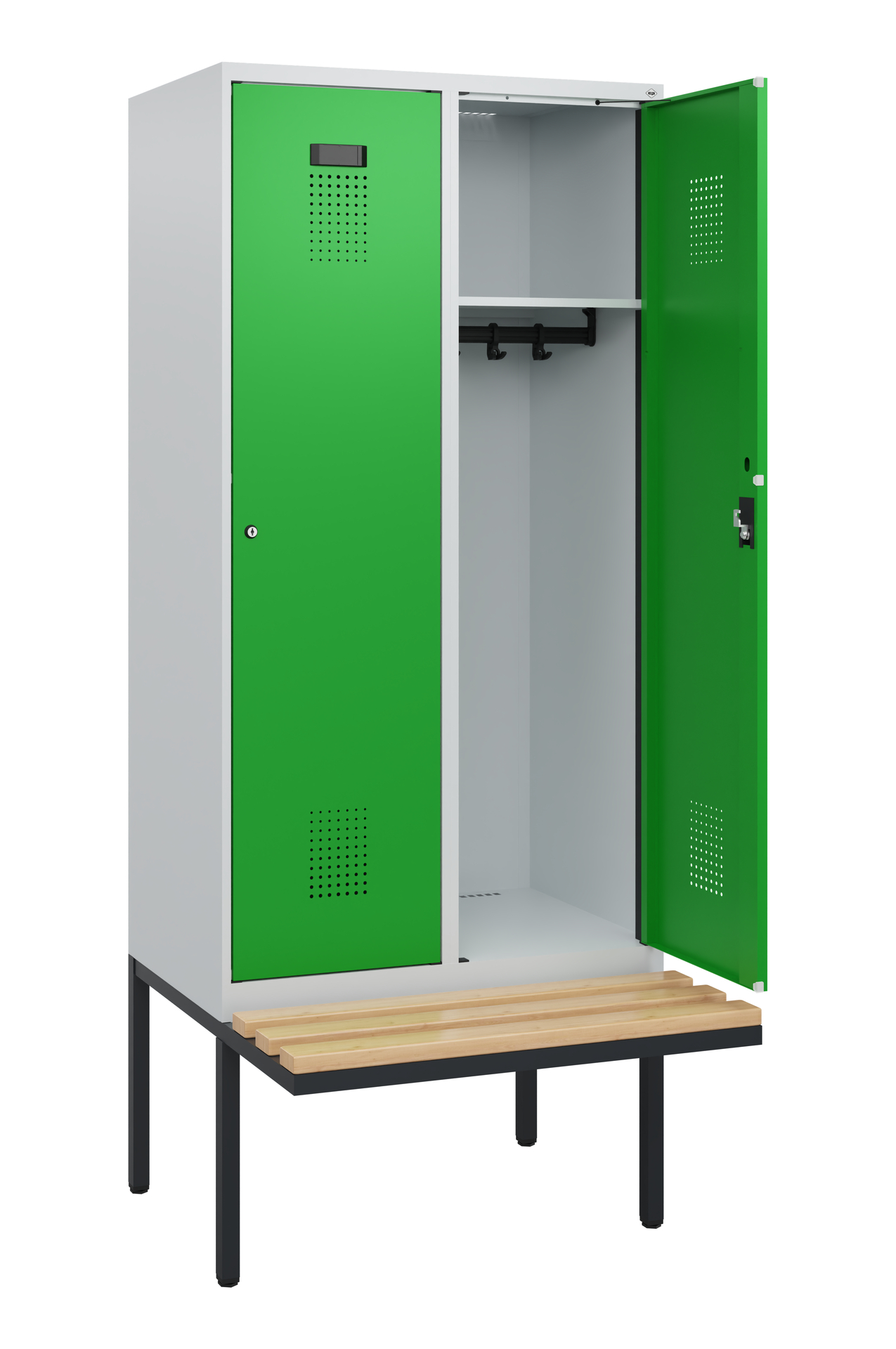 C+P Spind Evolo PLUS, Bank, 2 Abteile, 1950x800x81