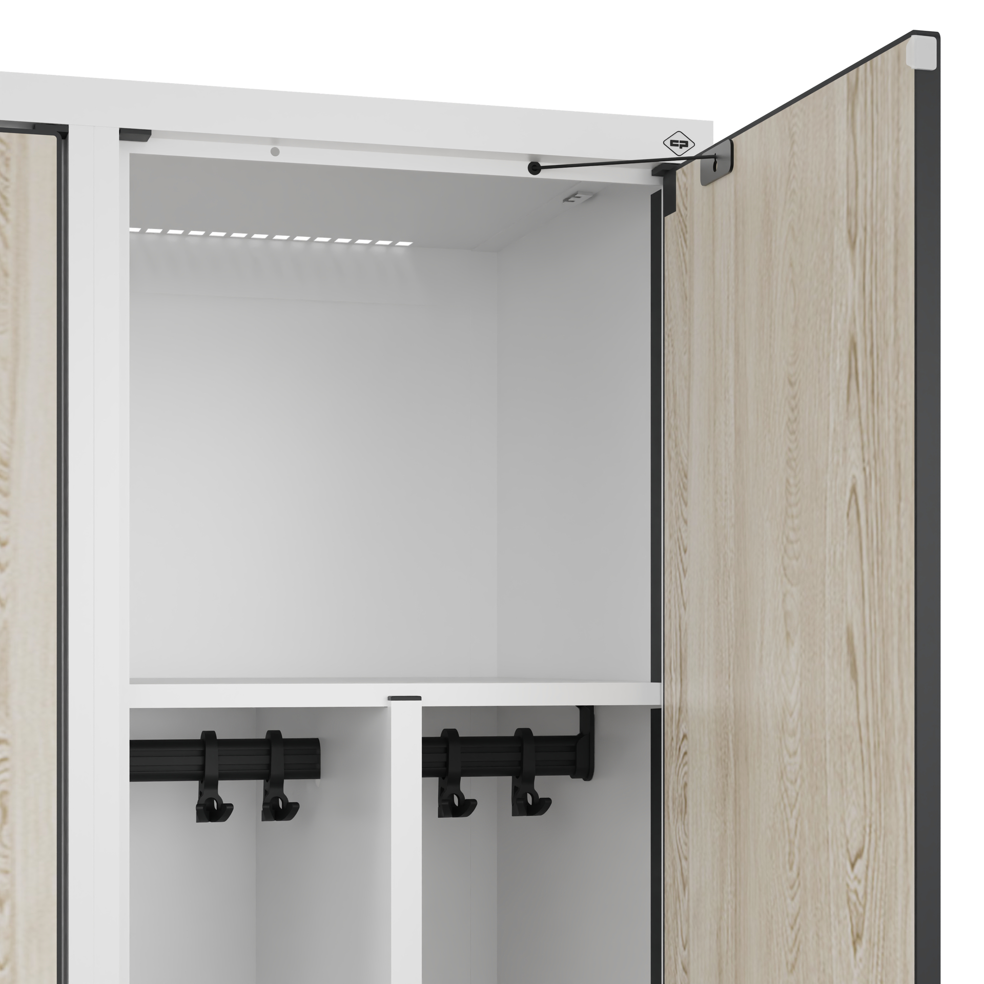 C+P Spind Evolo PLUS, Bank, 1 Abteil, 2120x400x815mm