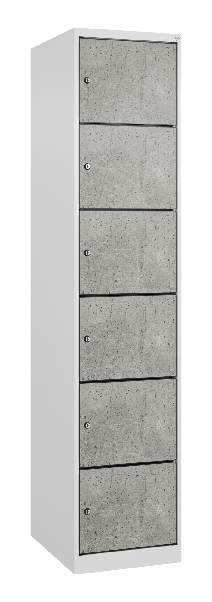 C+P Schlie�fachschrank Evolo PLUS, 6 F�cher, 1850x400x500mm