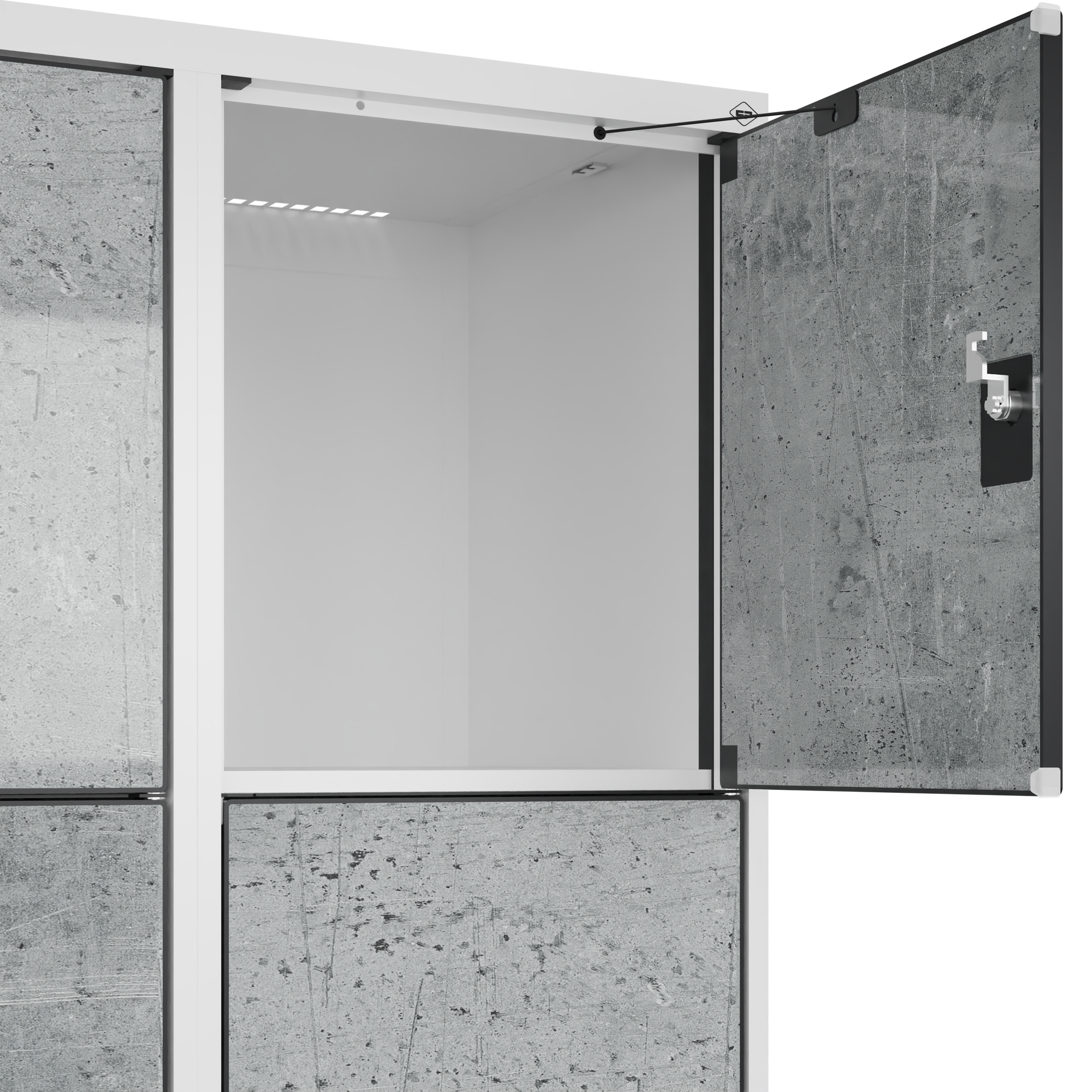 C+P Schlie�fachschrank Evolo PLUS, Sockel, 12 F�cher, 1950x1200x500mm