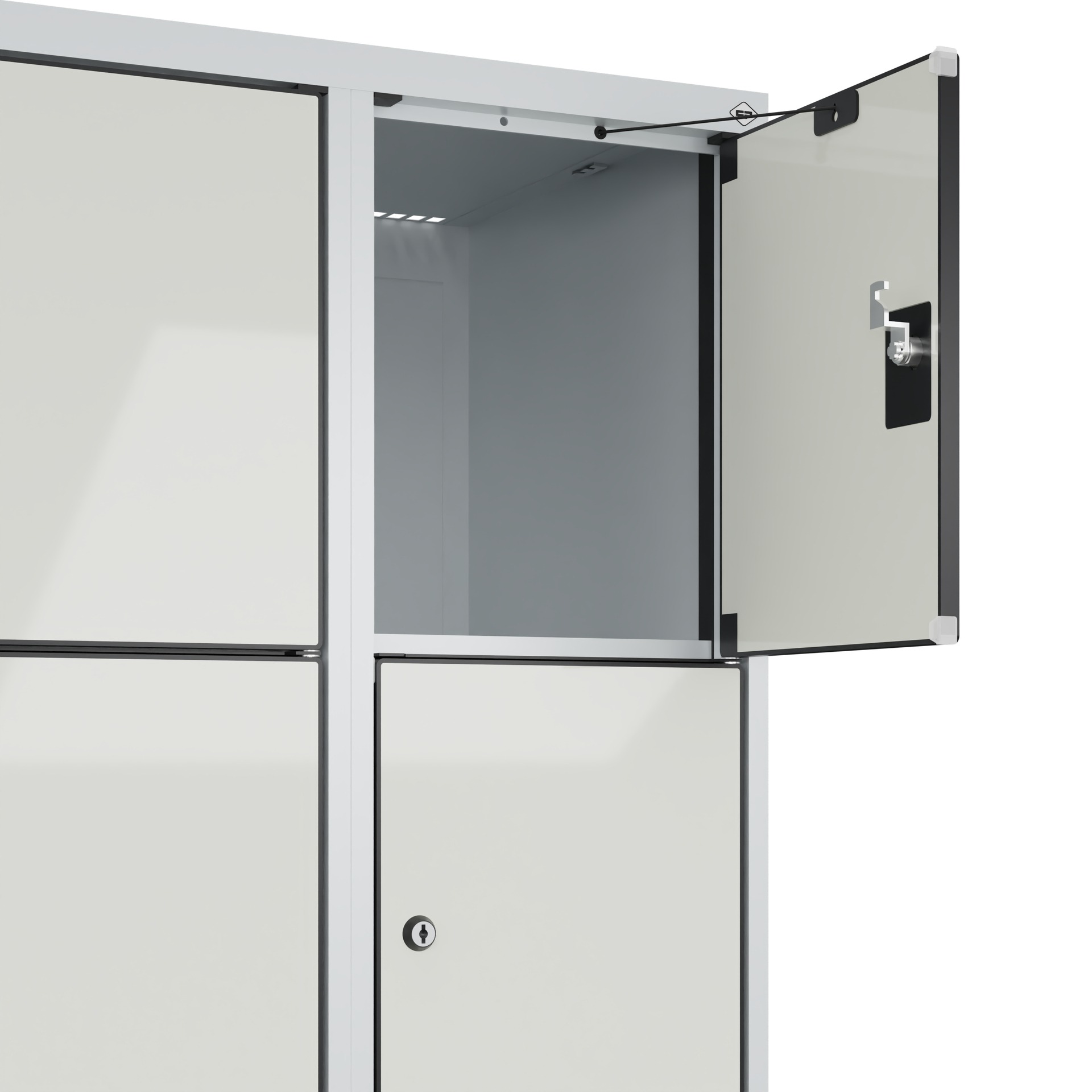 C+P Schlie�fachschrank Evolo PLUS, F��e, 20 F�cher, 1950x1200x500mm