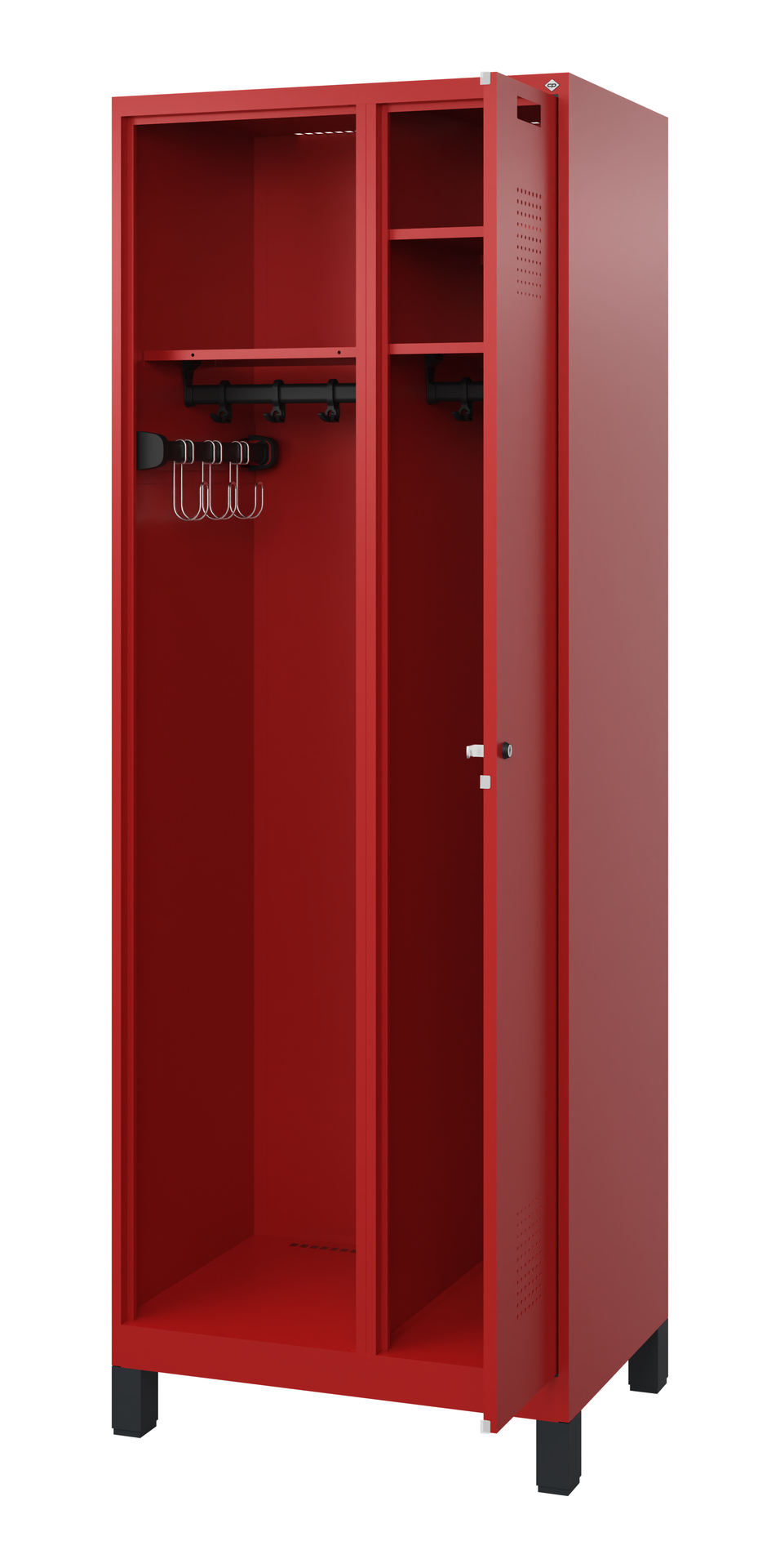 C+P Feuerwehrspind Kombi, 1 Abteil, 1850x700x500mm