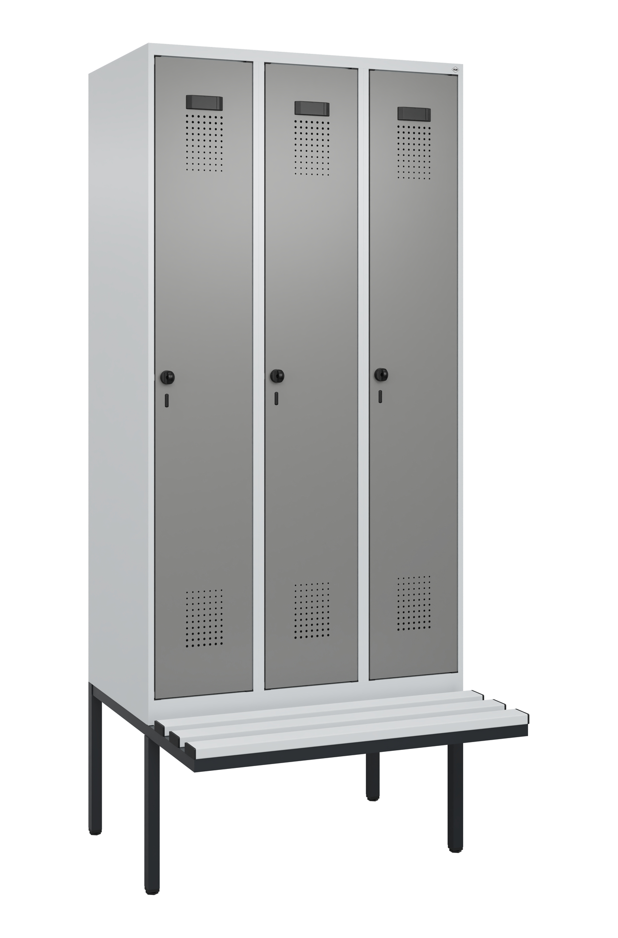 C+P Spind Evolo PLUS, Bank, 3 Abteile, 2120x900x81