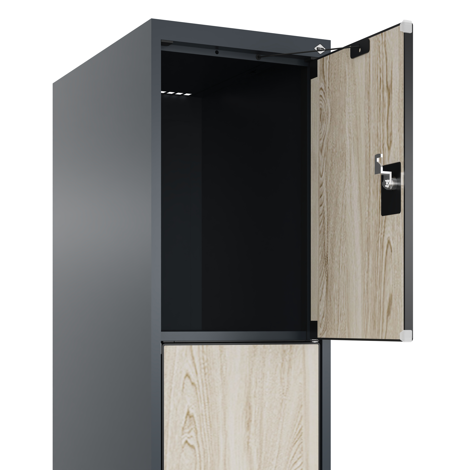 C+P Schlie�fachschrank Evolo PLUS, Sockel, 4 F�cher, 1950x300x500mm