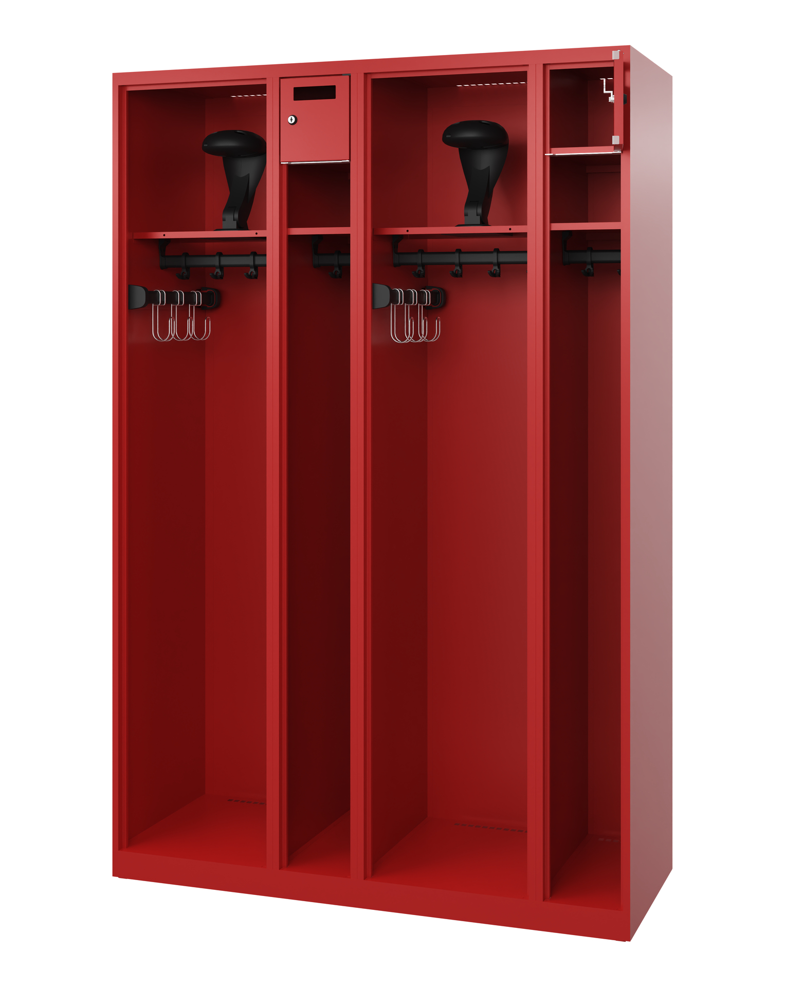 C+P Feuerwehrspind Kombi Open, 2 Abteile, 1850x120