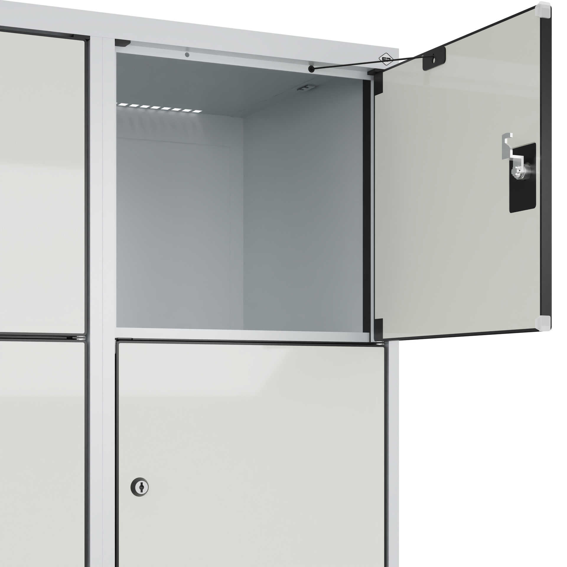 C+P Schlie�fachschrank Evolo PLUS, F��e, 10 F�cher, 1950x800x500mm