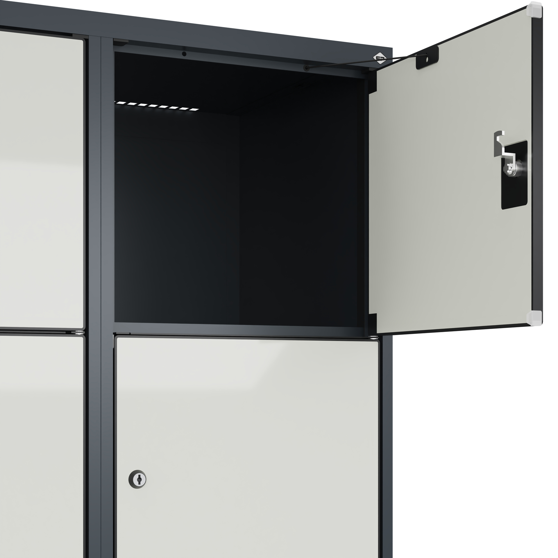 C+P Schlie�fachschrank Evolo PLUS, F��e, 15 F�cher, 1950x1200x500mm