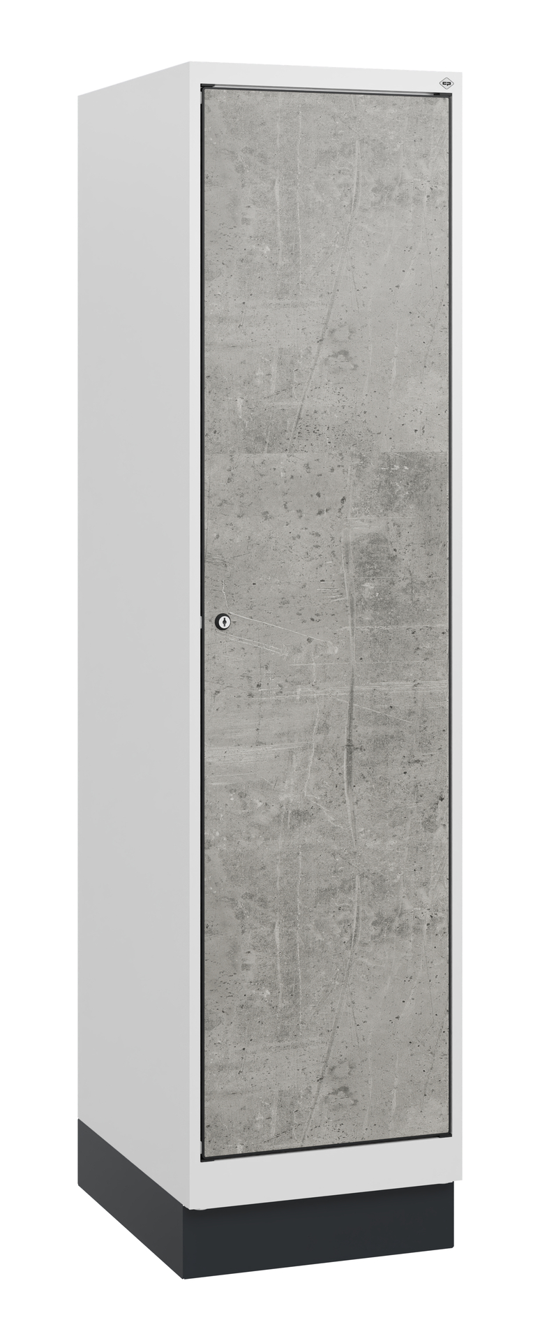 C+P Spind Evolo PLUS, Sockel, 1 Abteil, 1630x400x500mm