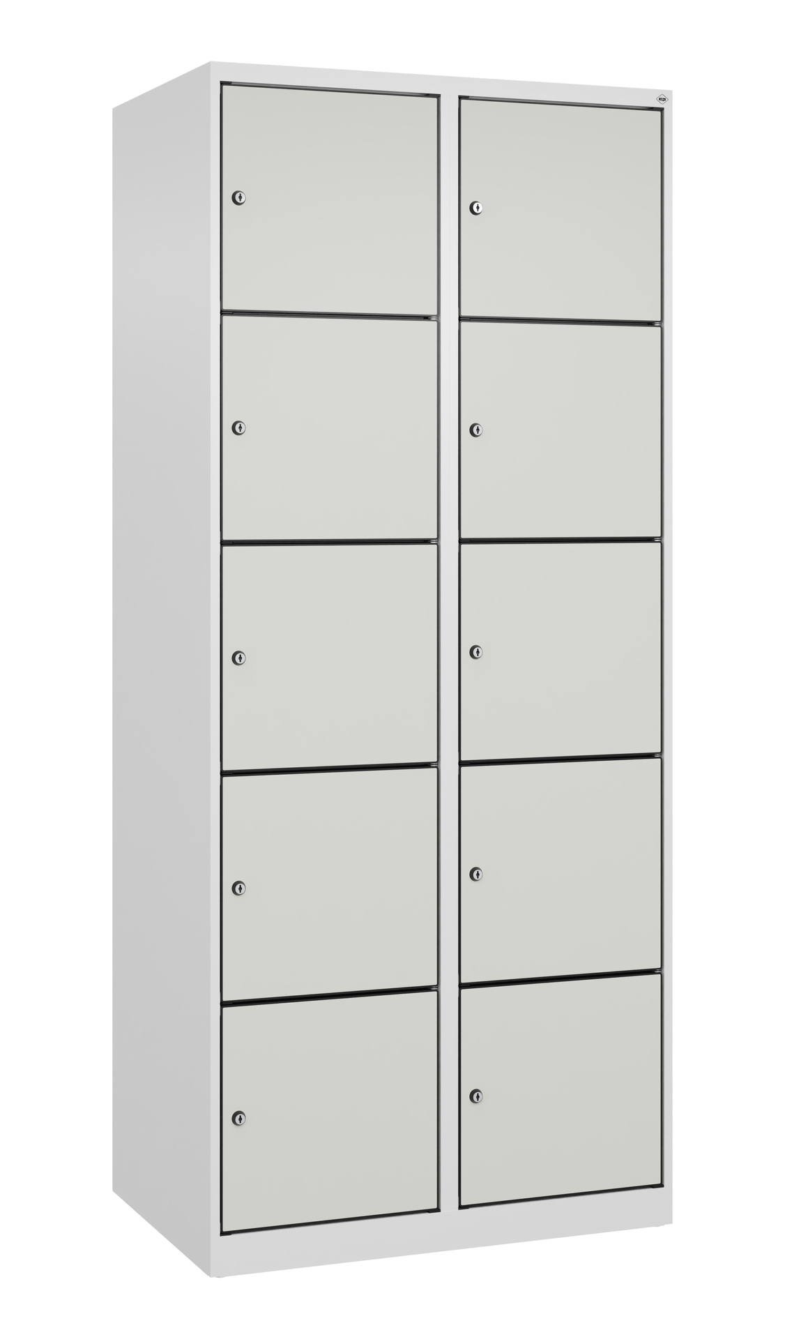 C+P Schlie�fachschrank Evolo PLUS, 10 F�cher, 1850x800x500mm