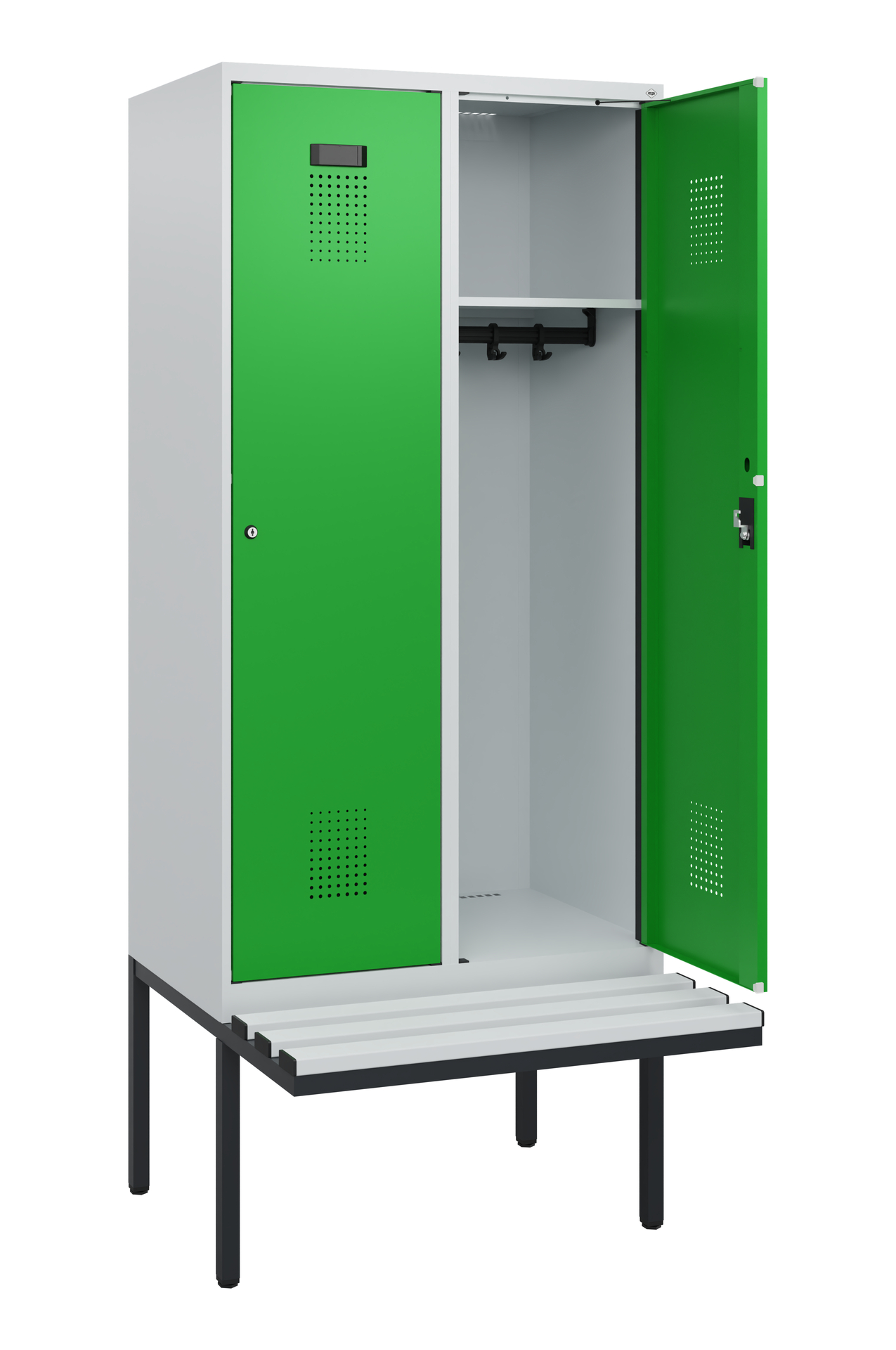 C+P Spind Evolo PLUS, Bank, 2 Abteile, 1950x800x81