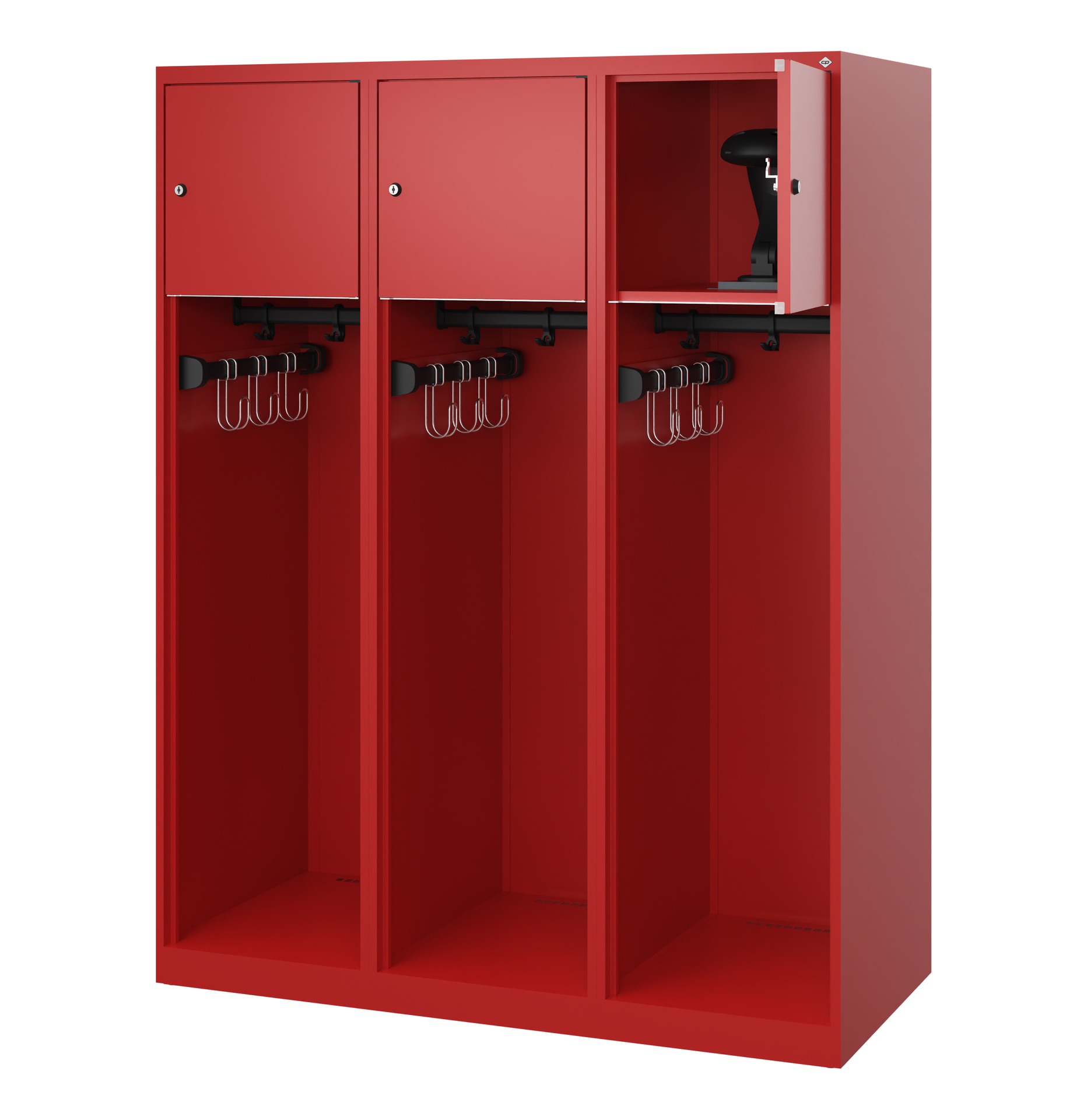 C+P Feuerwehrspind Youngster, 3 Abteile, 1530x1200
