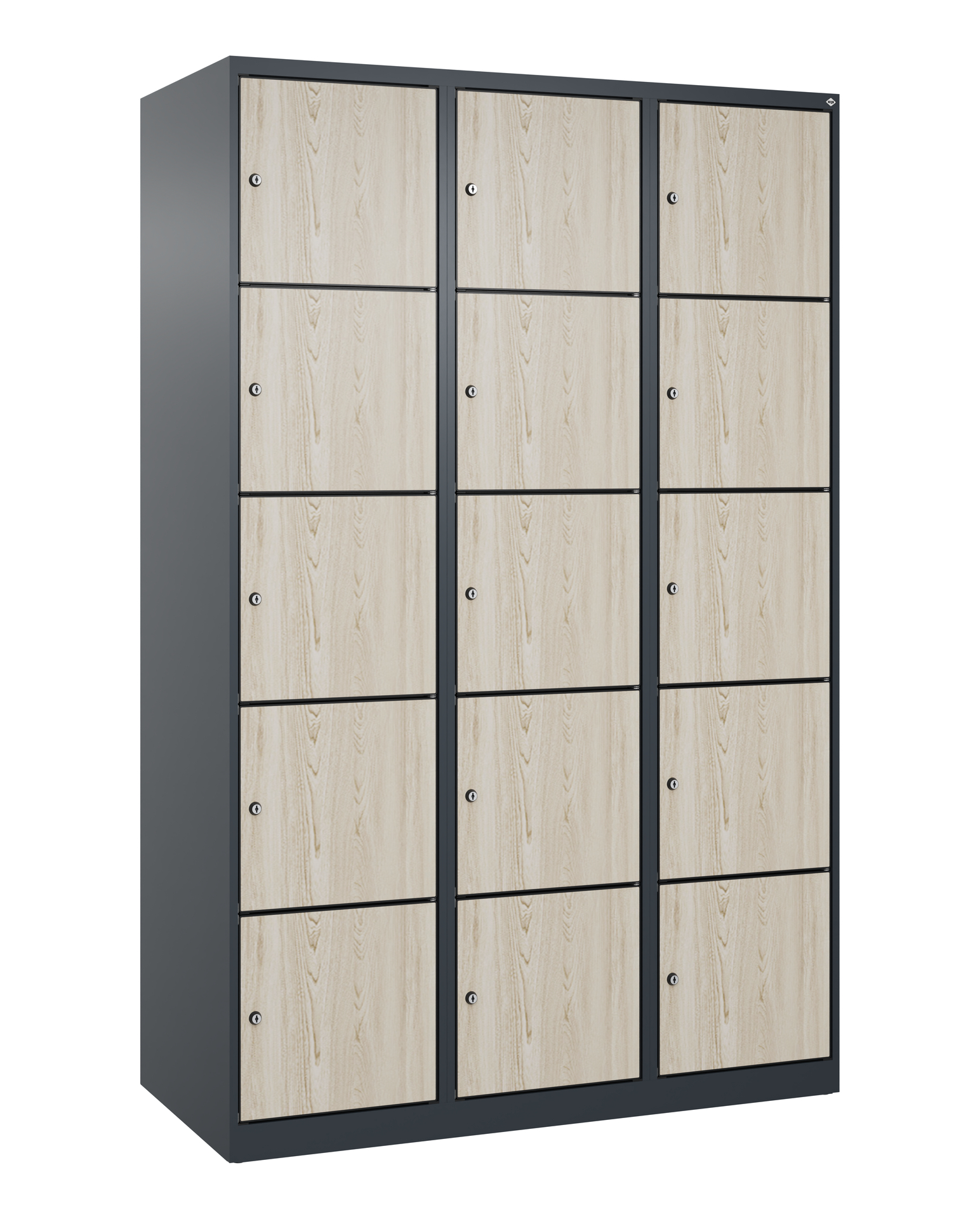 C+P Schlie�fachschrank Evolo PLUS, 15 F�cher, 1850x1200x500mm