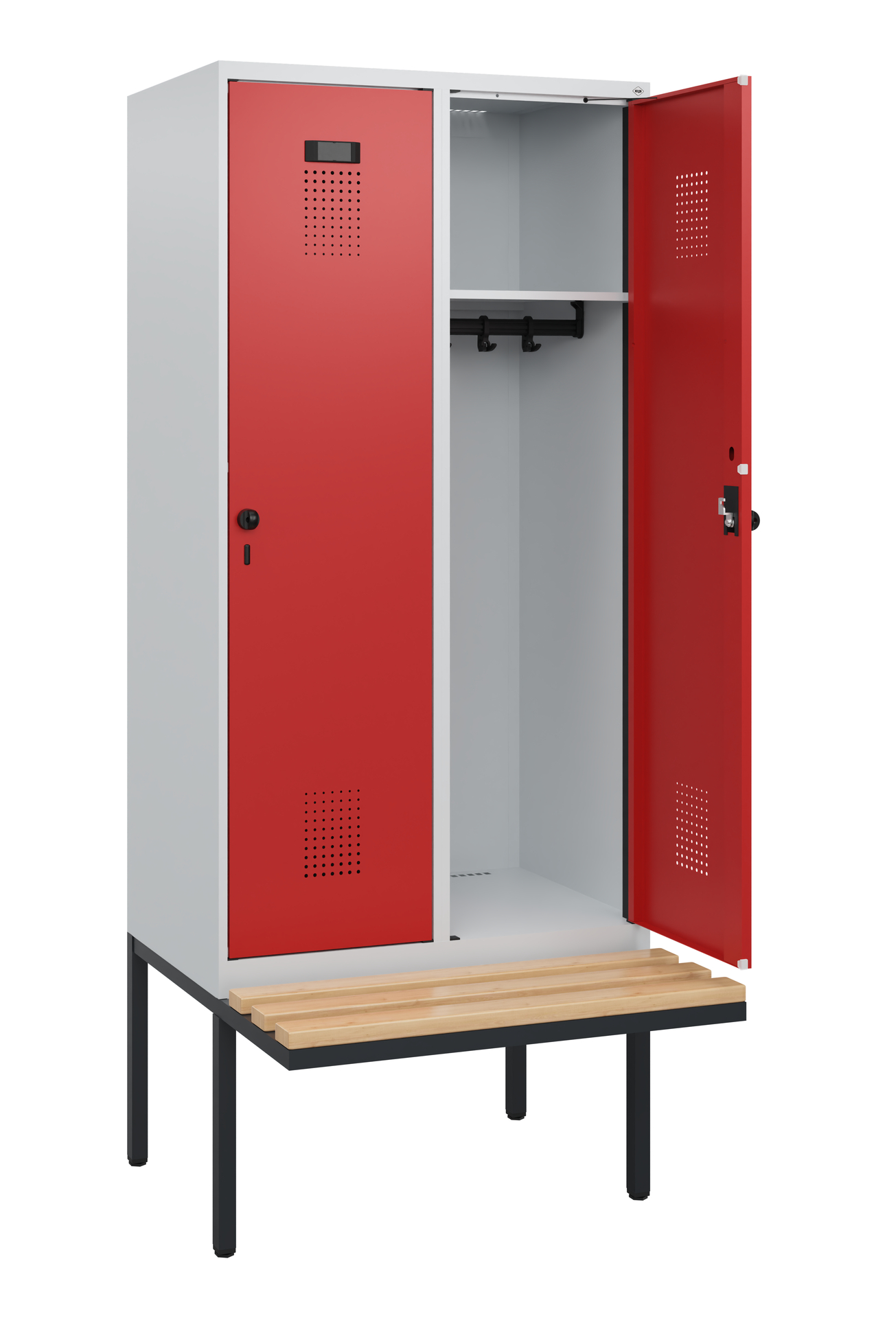C+P Spind Evolo PLUS, Bank, 2 Abteile, 1950x800x81