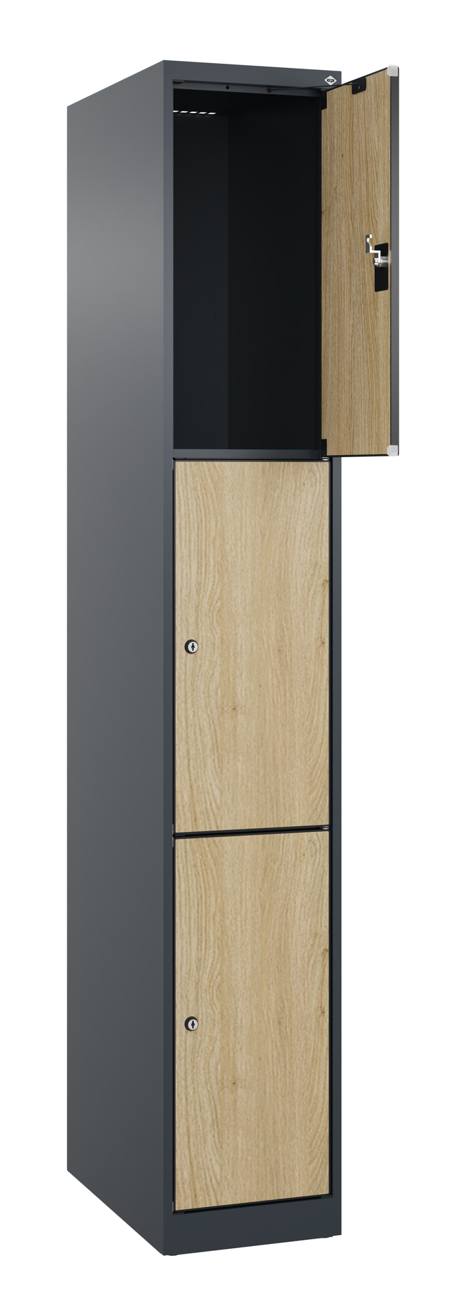 C+P Schlie�fachschrank Evolo PLUS, 3 F�cher, 1850x300x500mm