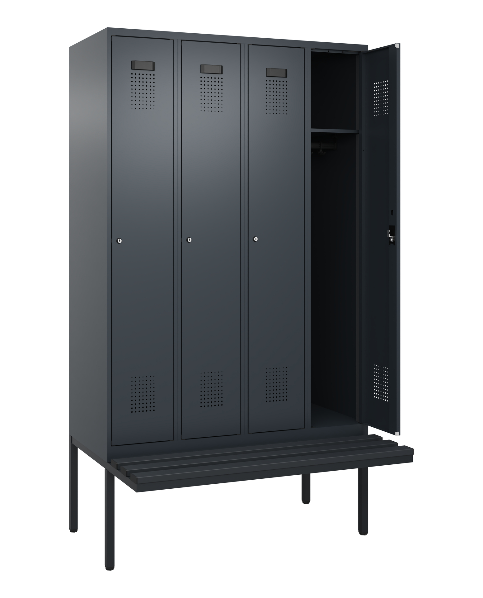 C+P Spind Evolo PLUS, Bank, 4 Abteile, 2120x1200x8