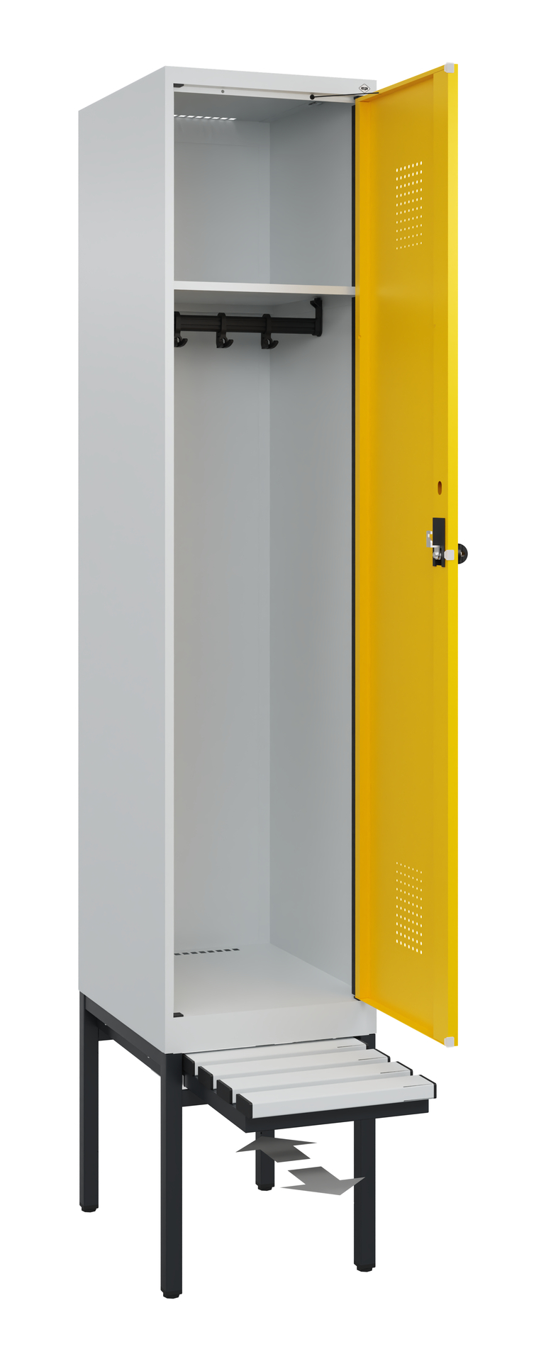 C+P Spind Evolo PLUS, Bank, 1 Abteil, 2120x400x815mm