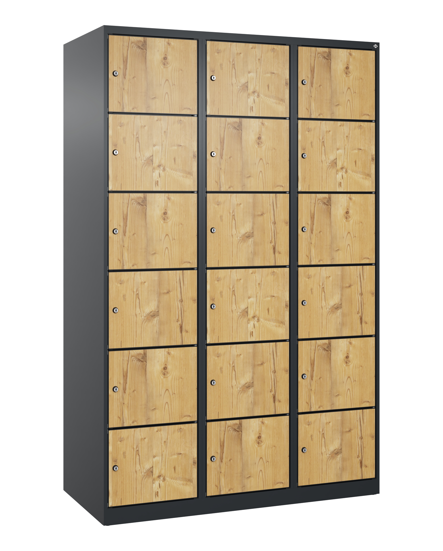 C+P Schlie�fachschrank Evolo PLUS, 18 F�cher, 1850x1200x500mm