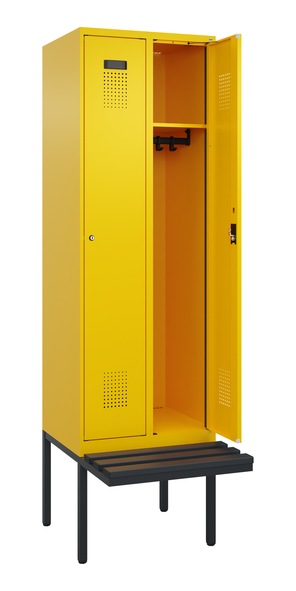 C+P Spind Evolo PLUS, Bank, 2 Abteil, 2120x600x815