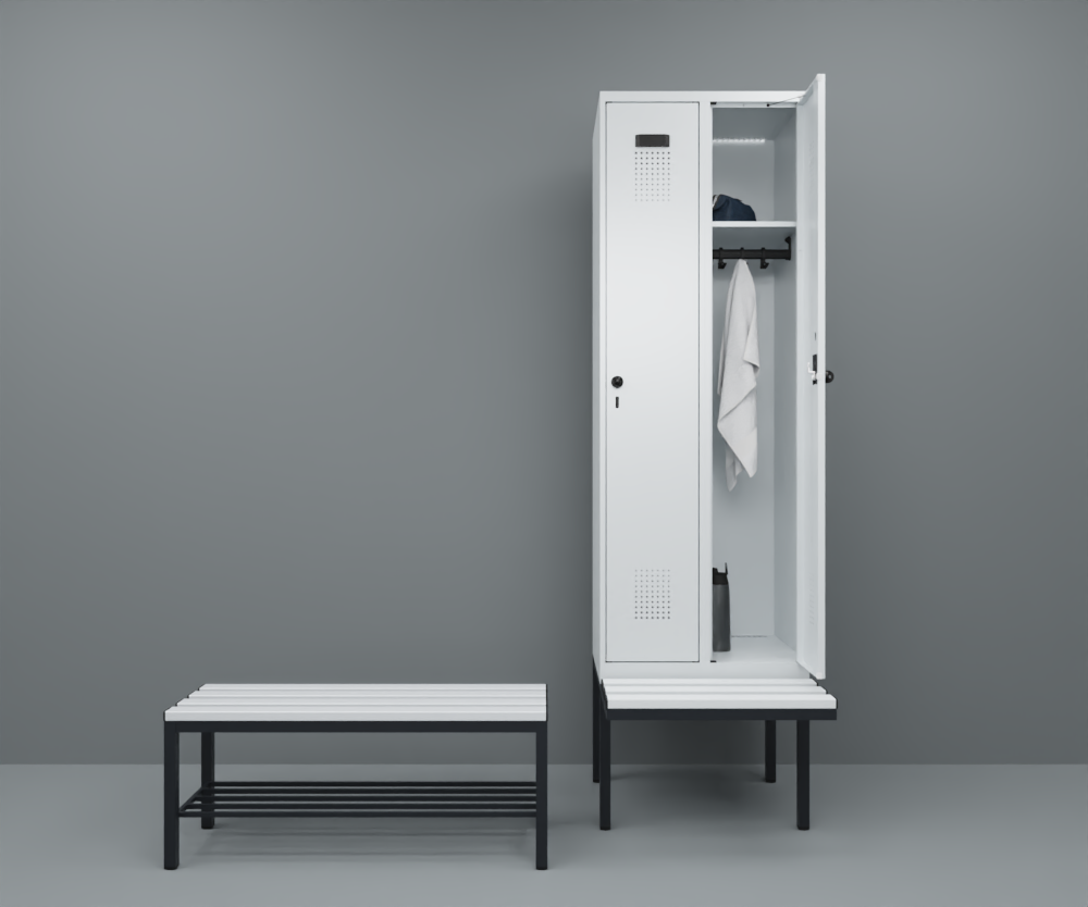 Changing room benches