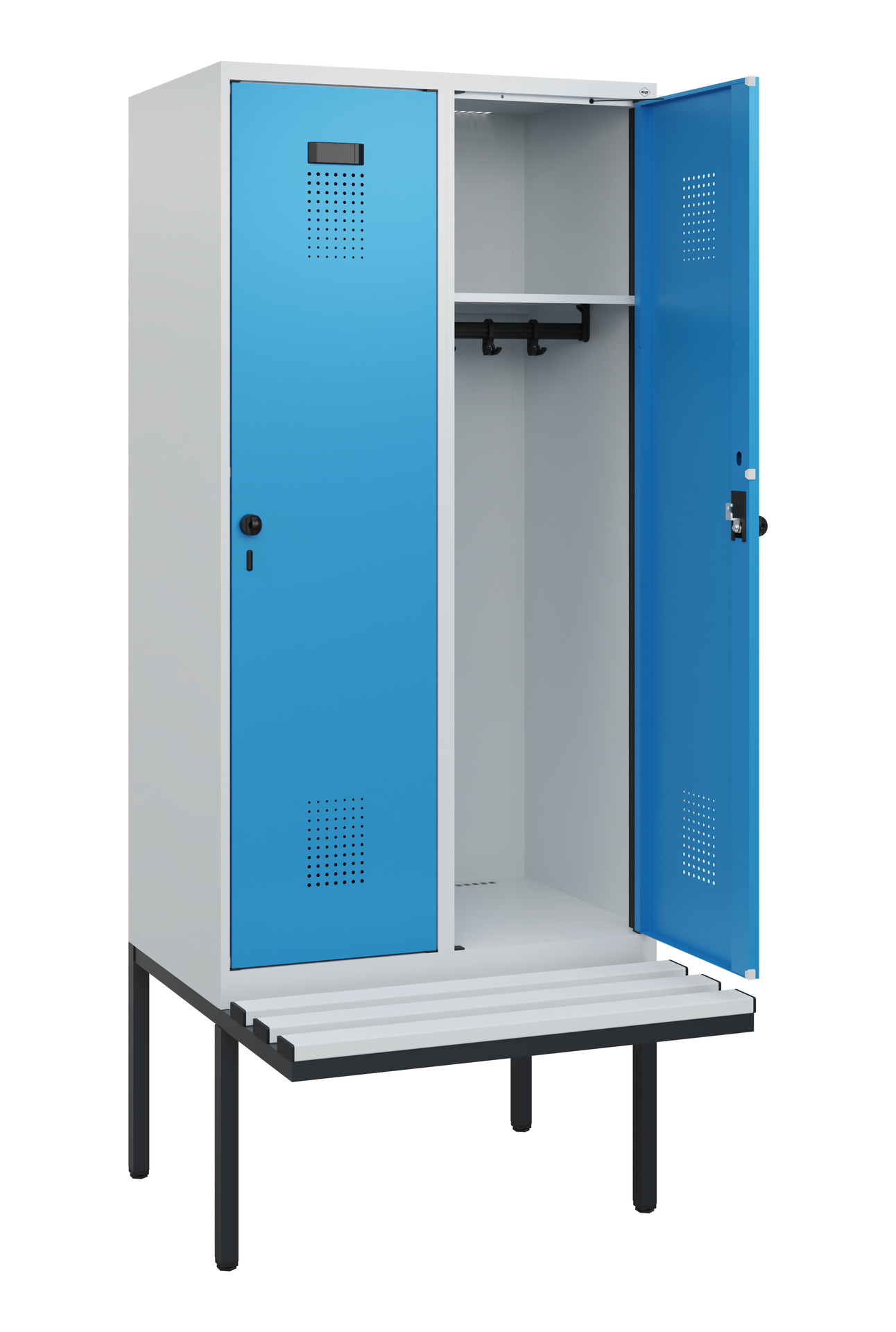 C+P Spind Evolo PLUS, Bank, 2 Abteile, 1950x800x81